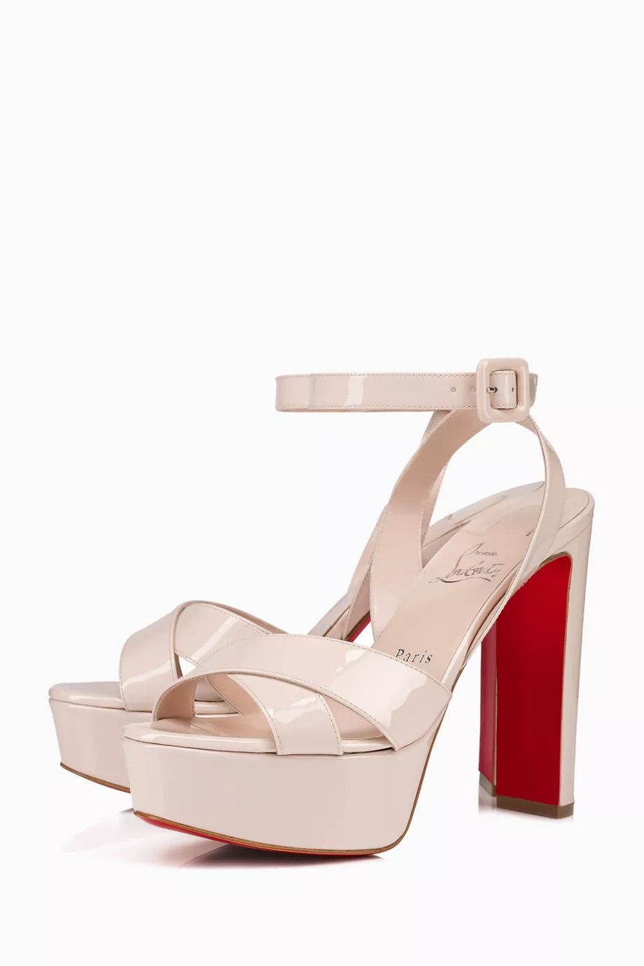 Christian Louboutin o1w1db10325 Sandals in Beige Size US 7 / IT 37 - 2 Thumbnail