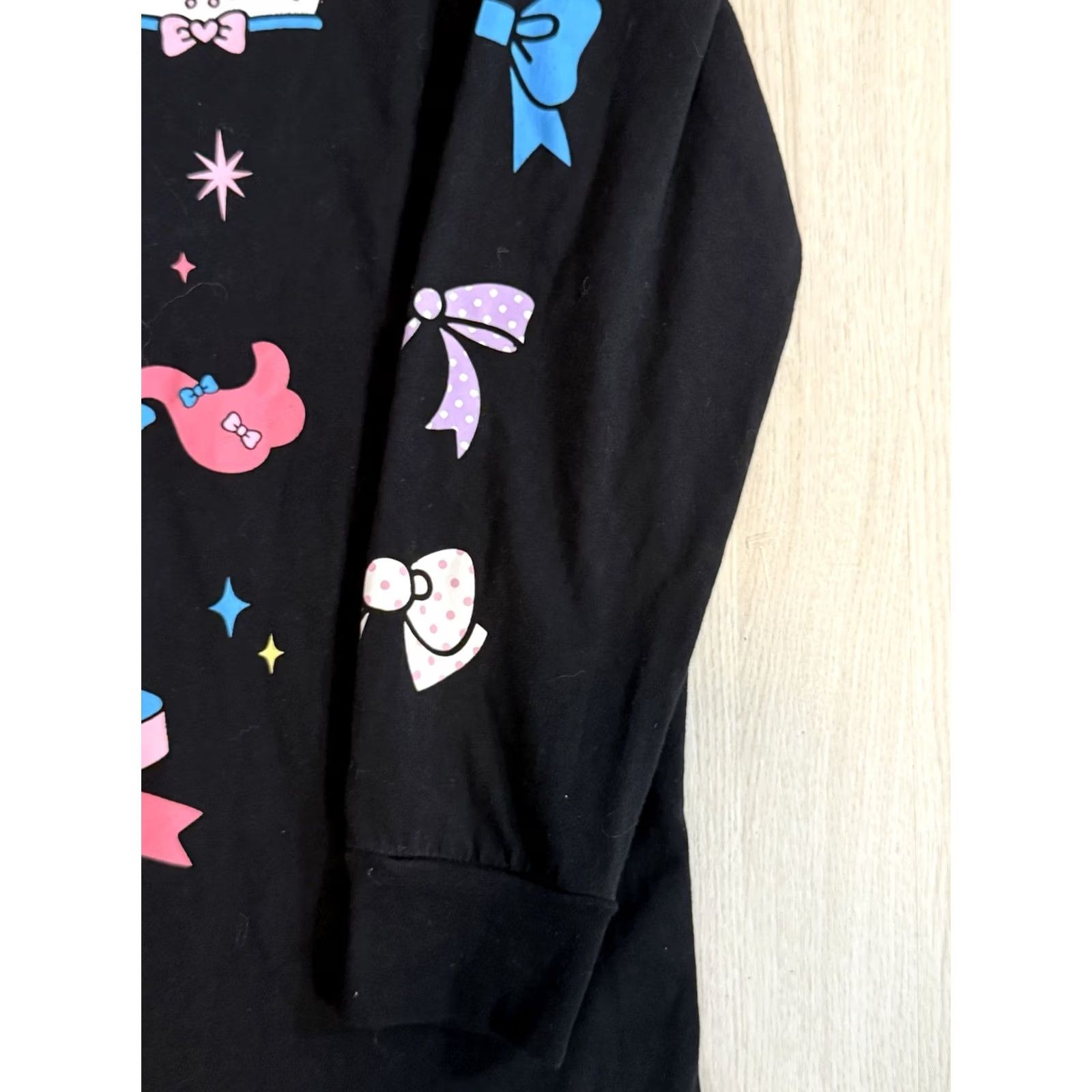 Dolls Kill Dolls Kill x Sanrio Hello Kitty Longsleeve Shirt Medium Cute Japan Anime Womens Black Size M / US 6-8 / IT 42-44 - 5 Thumbnail