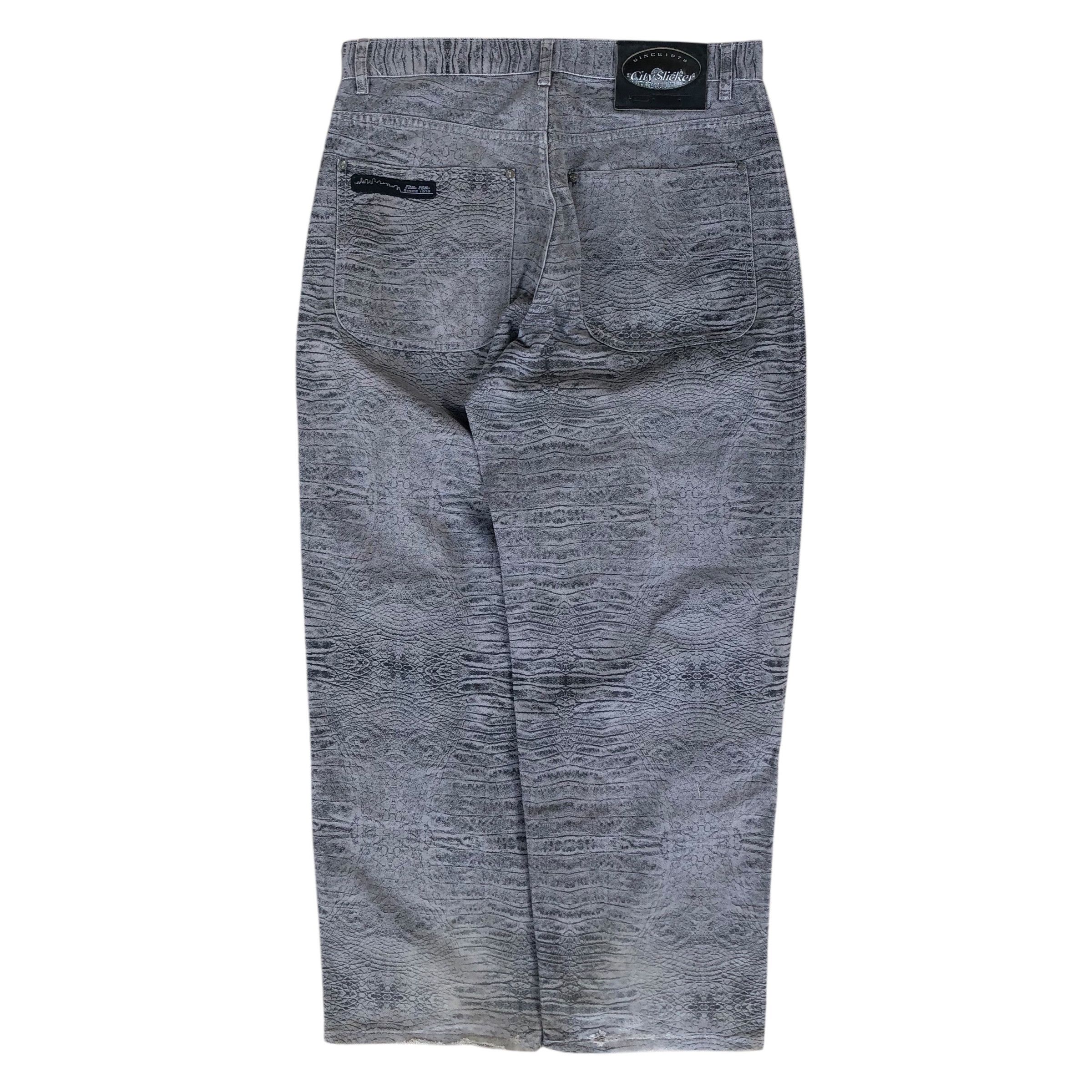 Pelle Pelle Y2k Pelle Pelle Croc Skin Baggy Pants Size US 36 / EU 52 - 1 Thumbnail