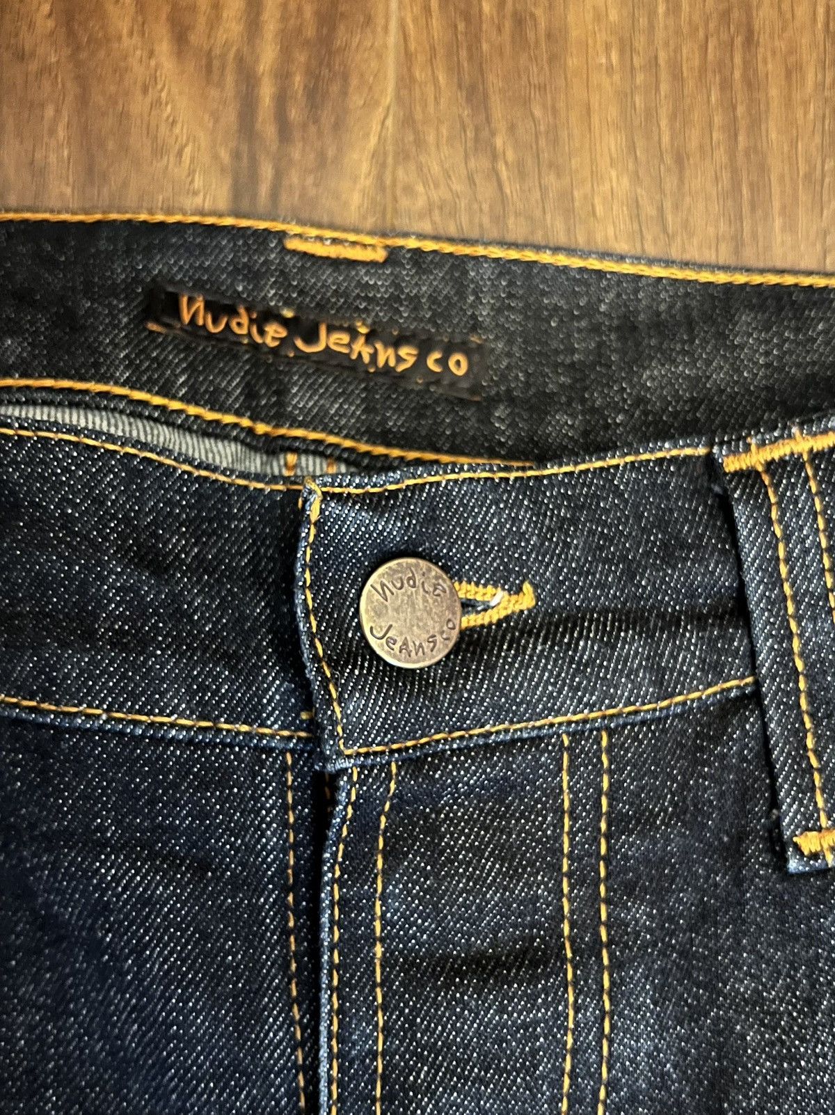 Nudie Jeans NJ4062 Nudie Grim Tim Jeans in Dry Navy Size US 34 / EU 50 - 4 Thumbnail