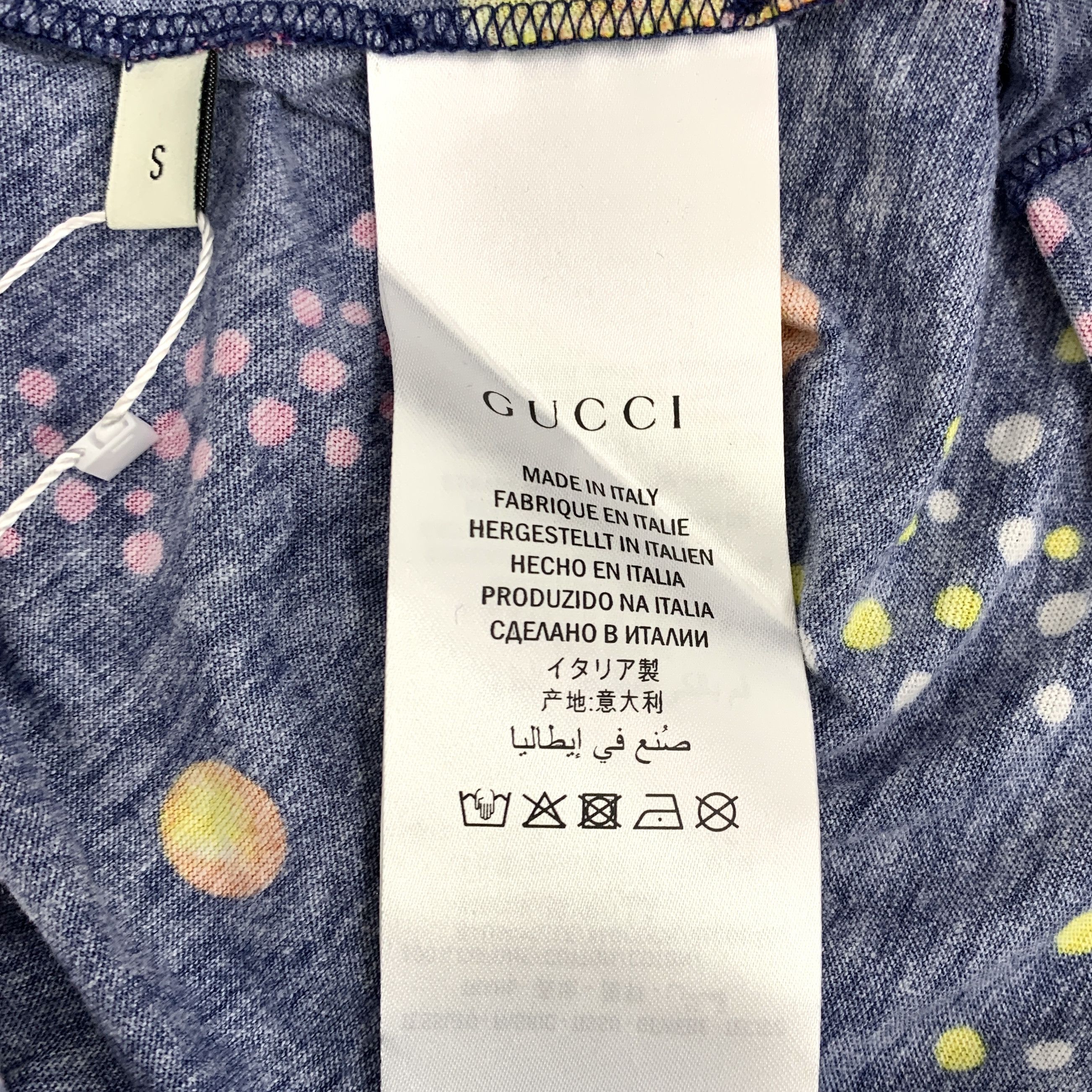 Gucci Gucci Planet Eagle T-Shirt Navy (S) Size US S / EU 44-46 / 1 - 7 Thumbnail