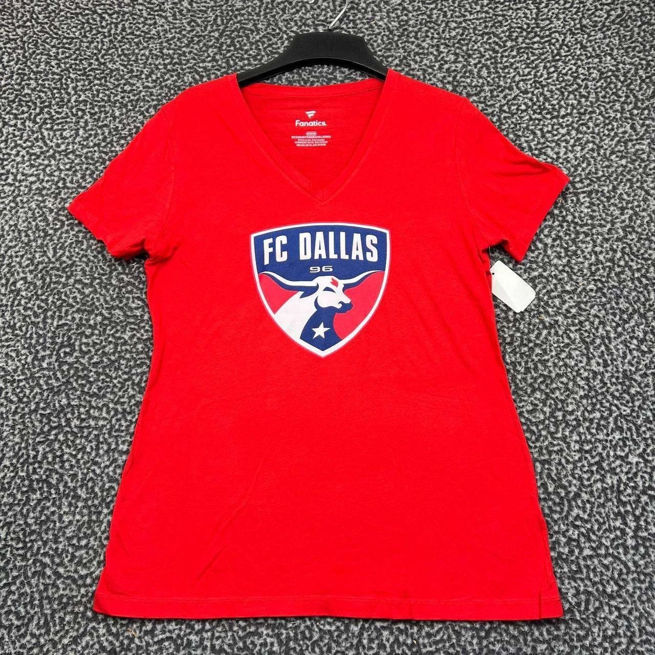 Other FC Dallas Shirt Women Fanatics Short Sleeve V Neck Cotton M Size M / US 6-8 / IT 42-44 - 1 Thumbnail