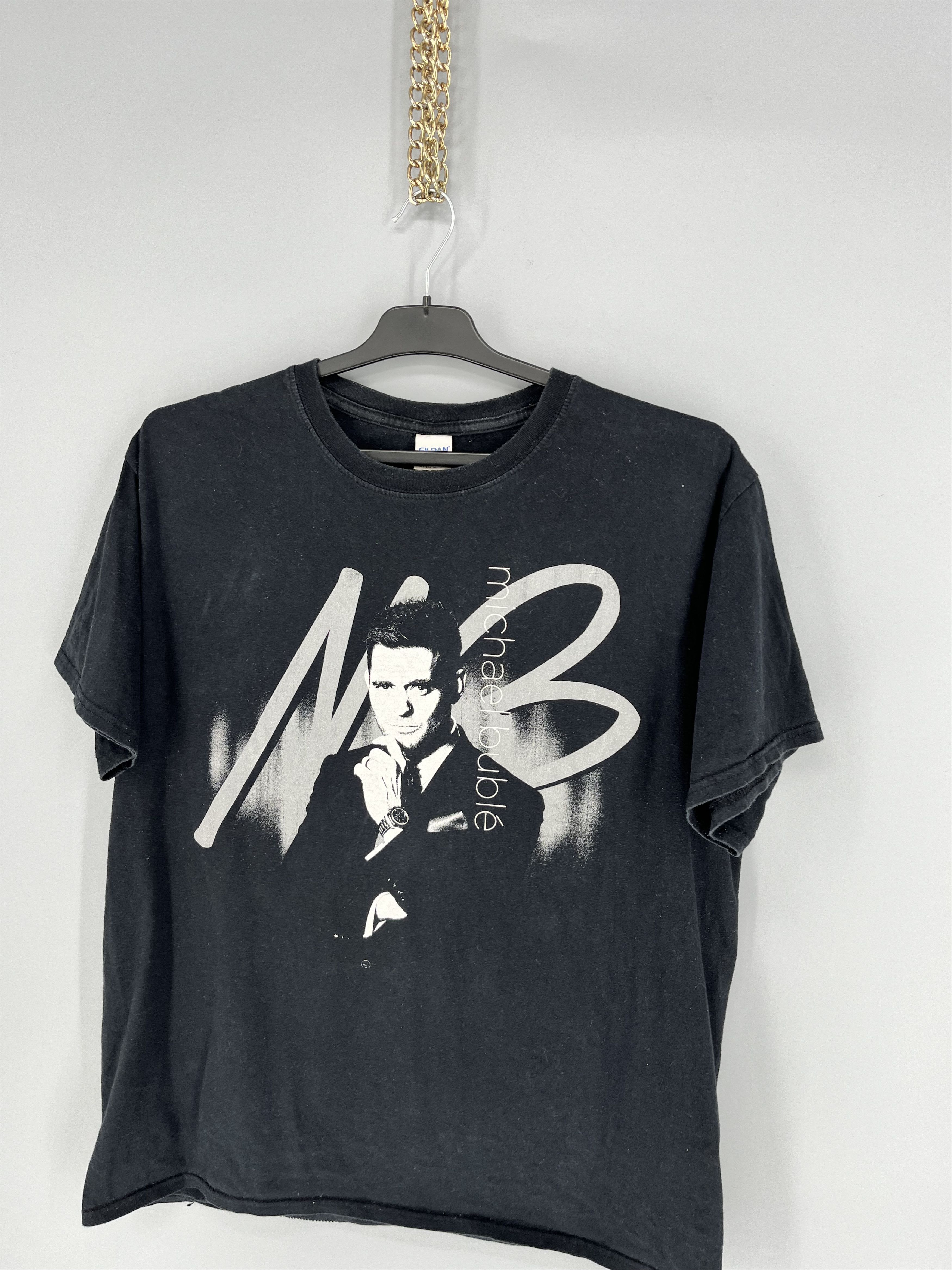 Band Tees × Vintage Rare!! Vintage Y2K Michael Buble World Tour Tee Size US L / EU 52-54 / 3 - 6 Thumbnail