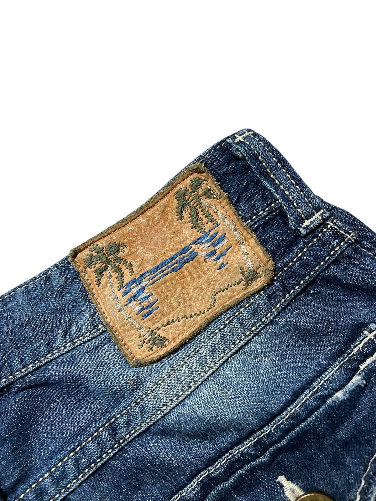 Edwin Edwin Blue Trip Destroyed Lgb Style Distressed Flared Pants Size US 32 / EU 48 - 15 Thumbnail