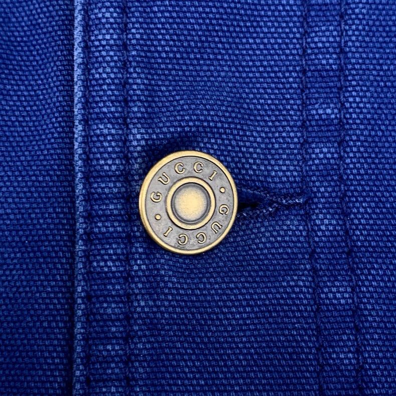 Gucci Gucci Dark blue inner old flower multi-pocket cotton lapel Size US M / EU 48-50 / 2 - 5 Thumbnail