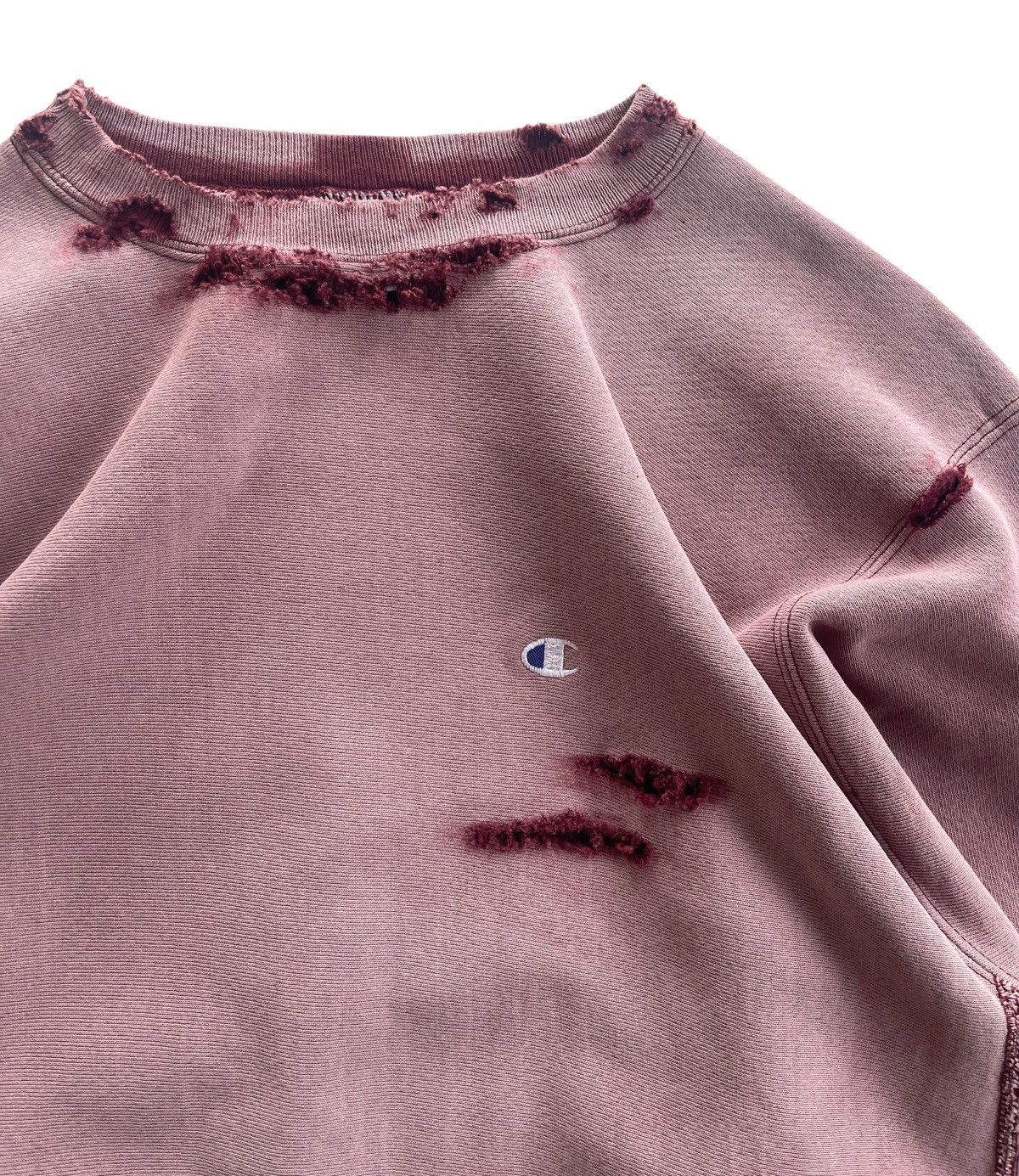 Vintage Vintage Distressed Sunfaded Reverse Weave Sweater Size US XL / EU 56 / 4 - 4 Thumbnail