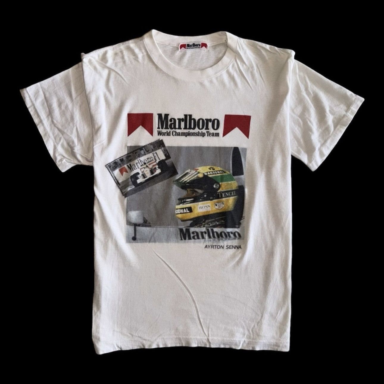 Formula 1 × Marlboro Vintage Marlboro Ayrton Senna F1 World Championship Size US M / EU 48-50 / 2 - 1 Thumbnail