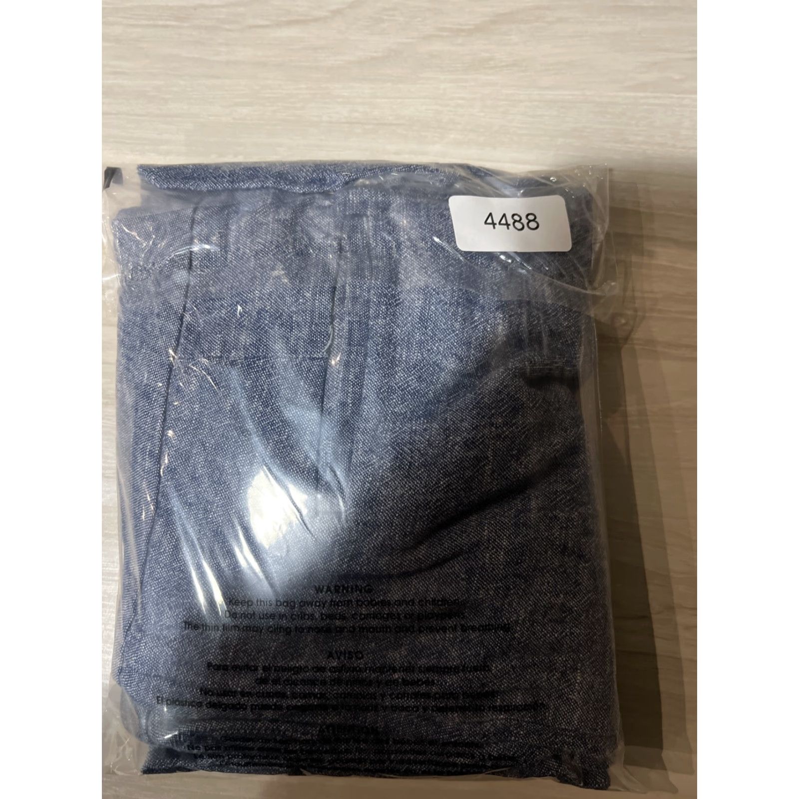 Ann Taylor Ann Taylor Women's Pants Capri Wide-Leg 12P Petite Linen Viscose Blue White Regular 23in Inseam Flat Front High Rise Pockets Size 34" / US 12 / IT 48 - 6 Thumbnail