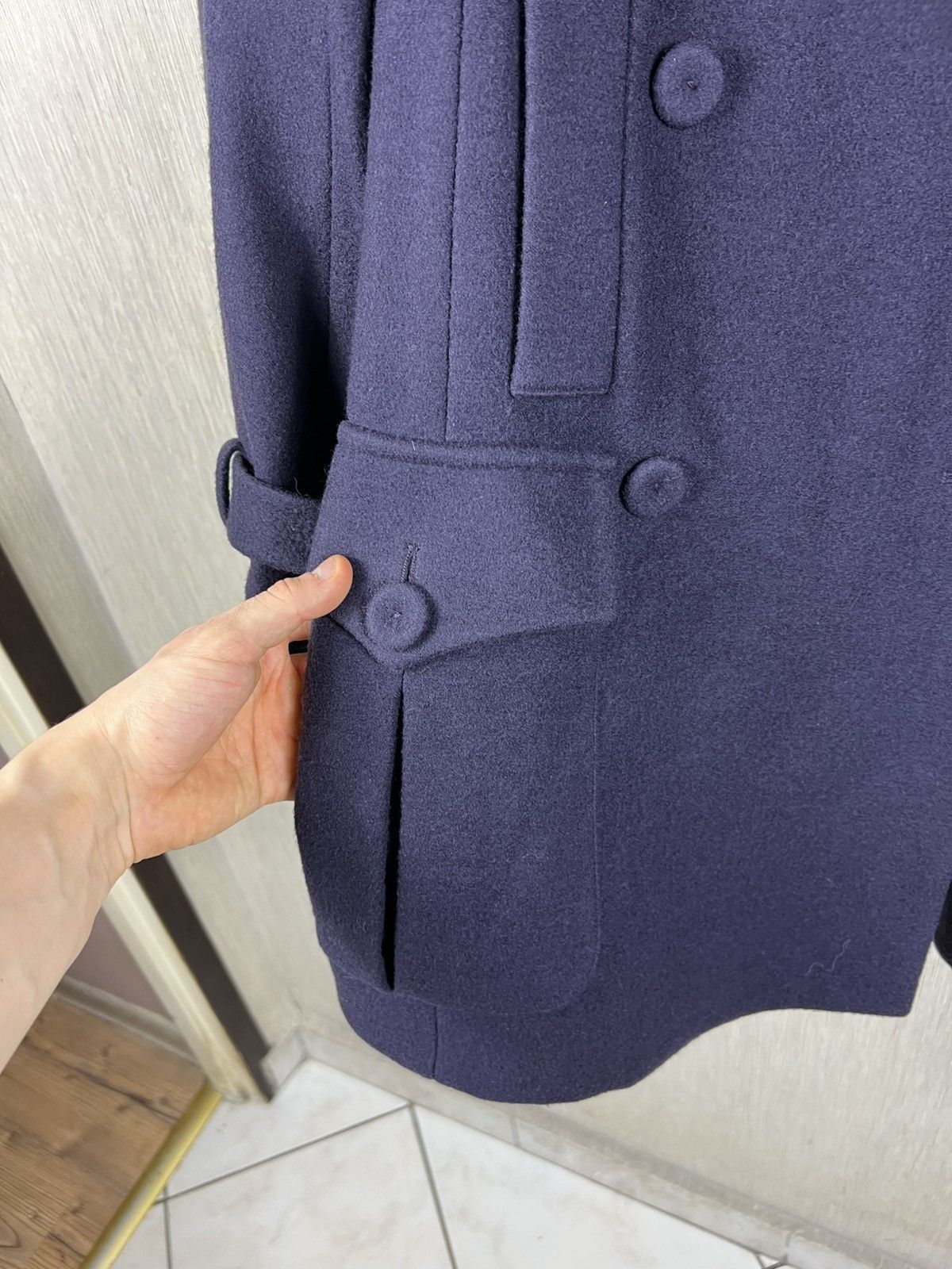 Sonia Rykiel Sonia Rykiel Paris wool double breasted navy coat casual Size M / US 6-8 / IT 42-44 - 9 Thumbnail