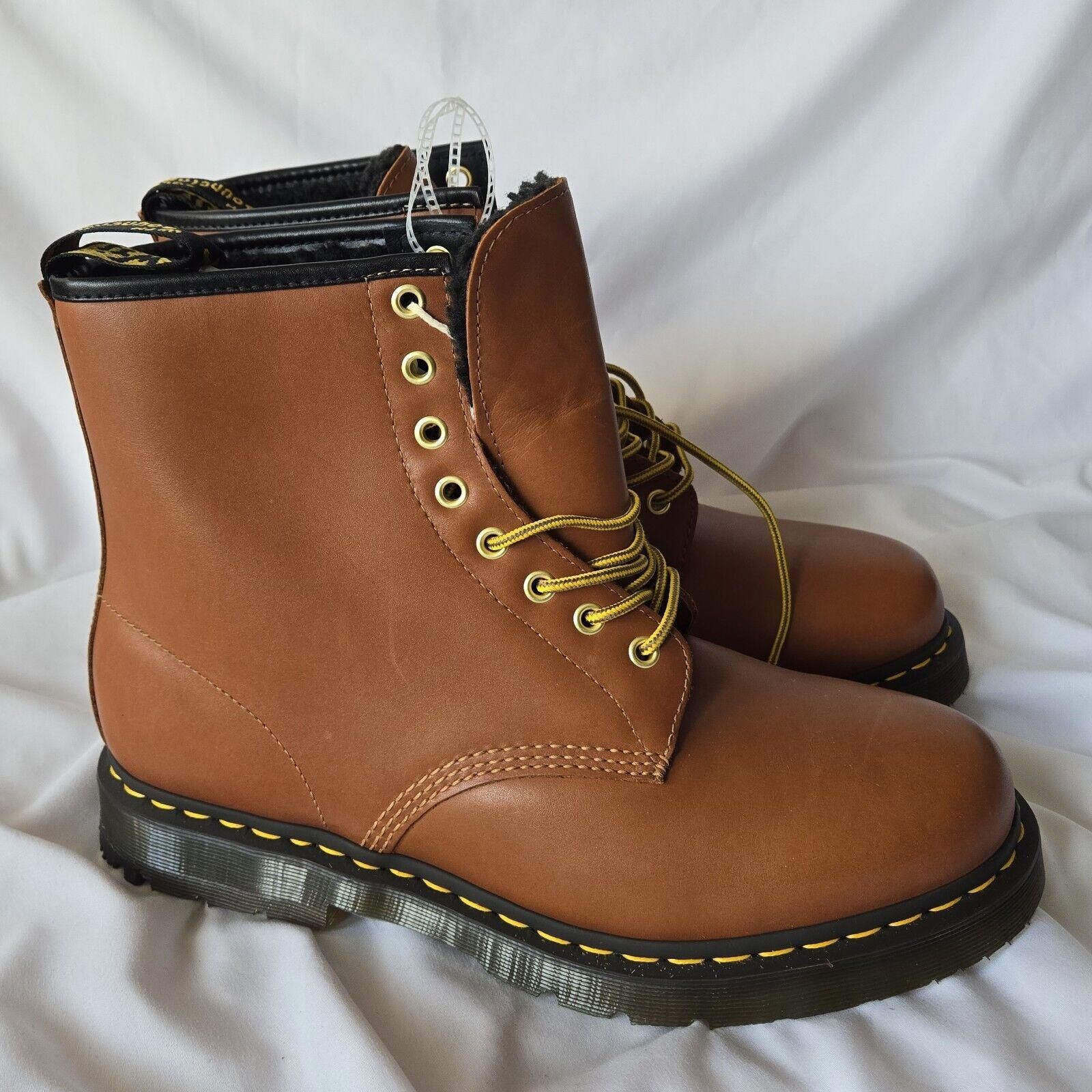 Dr. Martens Dr Marten's Men's 1460 Blizzard Wintergrip Tan Boots Size 12 Size US 12 / EU 45 - 1 Thumbnail