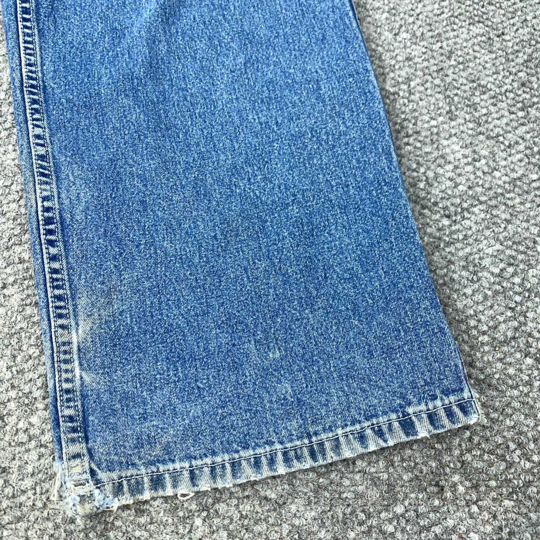 Vintage VINTAGE Mecca Cargo Jeans Mens Size 38 Straight Fit Denim Distressed 90s Grunge Baggy Skater Size US 36 / EU 52 - 7 Thumbnail