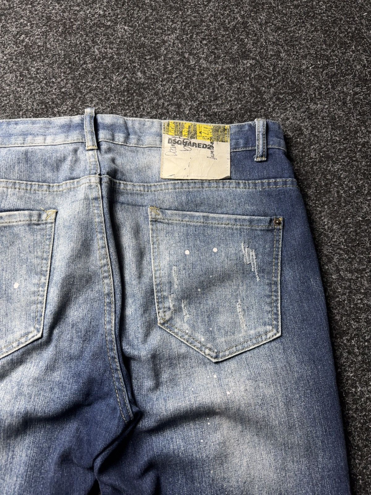 Dsquared2 Retro Y2K 00s Dsquared2 Distressed Patchwork Jeans 54 Italy Size US 36 / EU 52 - 20 Thumbnail