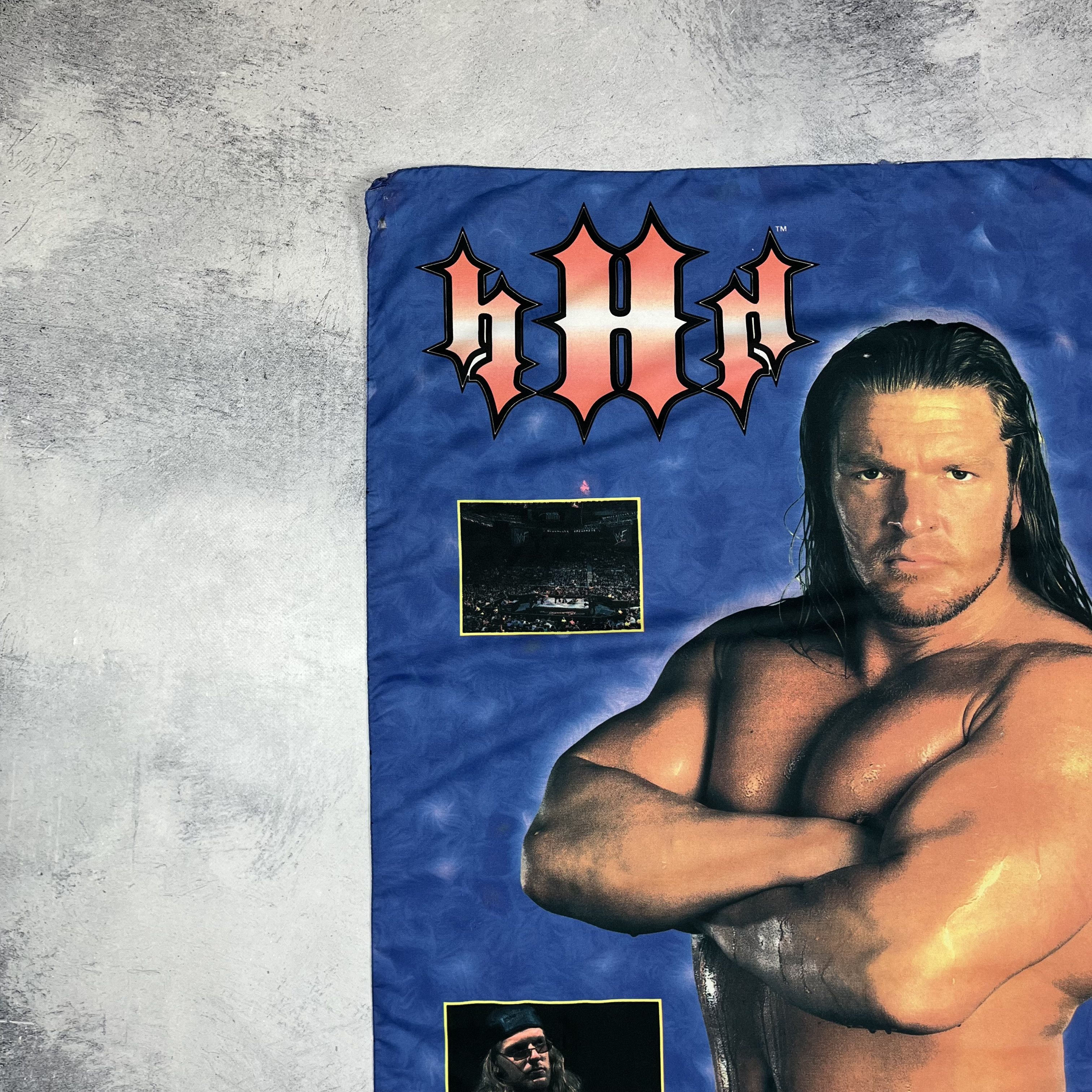 WWF Vintage Triple H WWF Superstars Flag Poster Tapestry 2000’s Size ONE SIZE - 5 Thumbnail