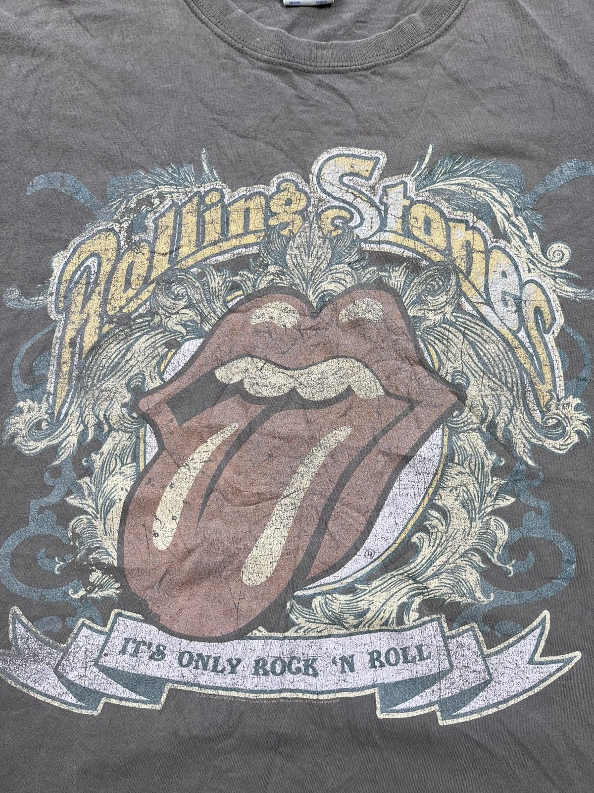 Band Tees Vintage Faded Rolling Stones Logo faded tee size XL Size US XL / EU 56 / 4 - 3 Thumbnail