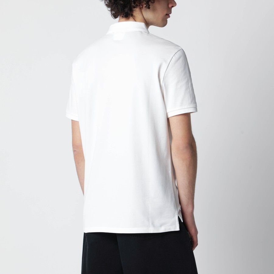 C.P. Company o1d2blof0226 Polo Shirt With Logo Patch In White Size US M / EU 48-50 / 2 - 3 Thumbnail