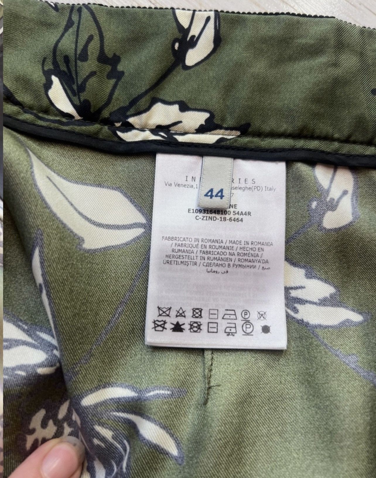 Moncler Moncler Silk Cropped Wide-Leg Pants – Floral Print – IT44 Size 30" / US 8 / IT 44 - 15 Thumbnail