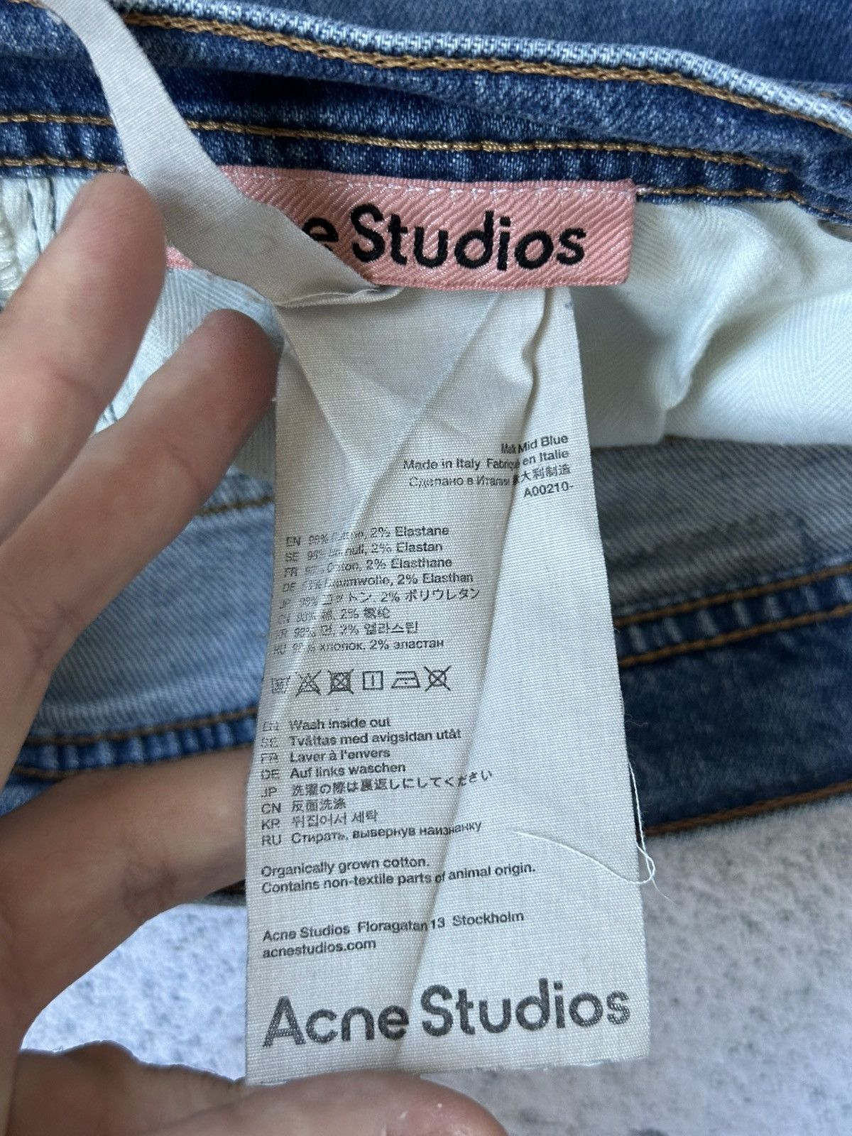 Acne Studios Acne Studios Denim Blue Slim Jeans Size US 28 / EU 44 - 14 Thumbnail