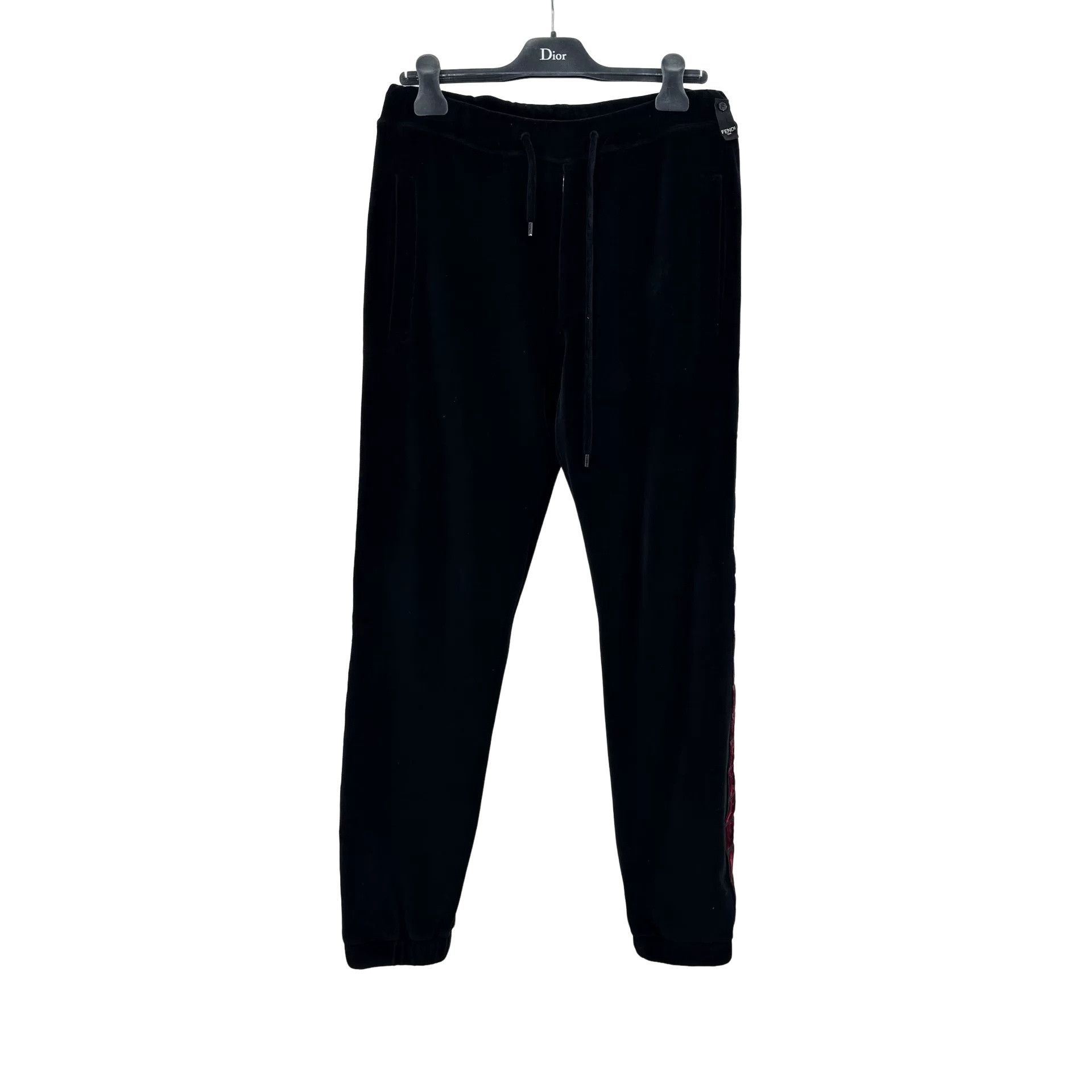 Fendi Fendi Velvet FF Side Logo Joggers Size 48 Size US 32 / EU 48 - 1 Thumbnail