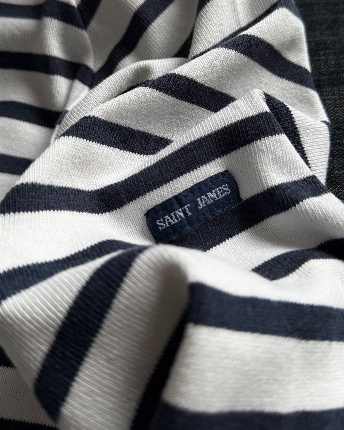 Saint James SAINT JAMES MARINE HOODIE STRIPE SHIRT Size US M / EU 48-50 / 2 - 6 Thumbnail