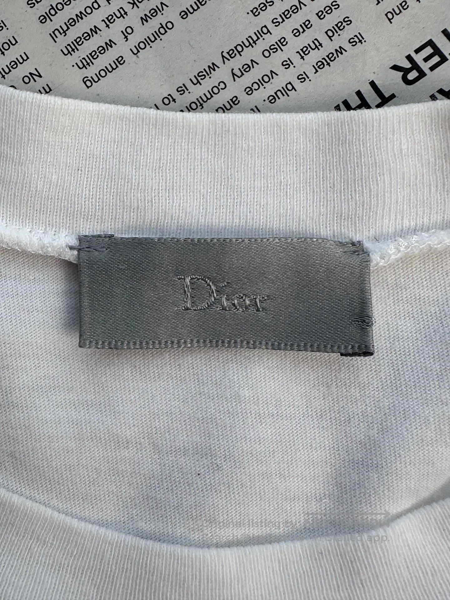Dior dior mesh double-layer graphic short sleeve tee. Size US XS / EU 42 / 0 - 8 Thumbnail