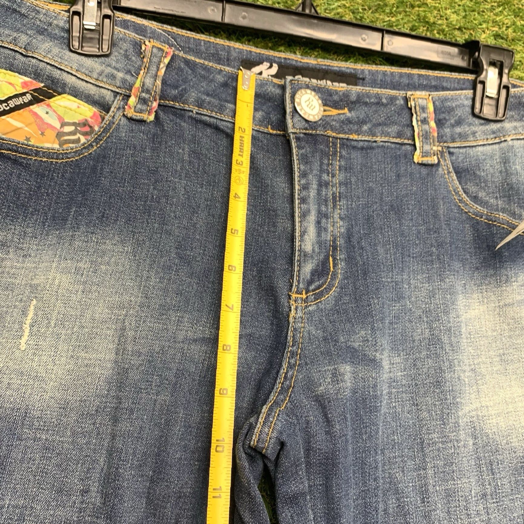 Rocawear Rocawear Jeans Capri Womens 13 Classic Denim Dark Wash Pockets NWT Size 34" / US 12 / IT 48 - 5 Thumbnail