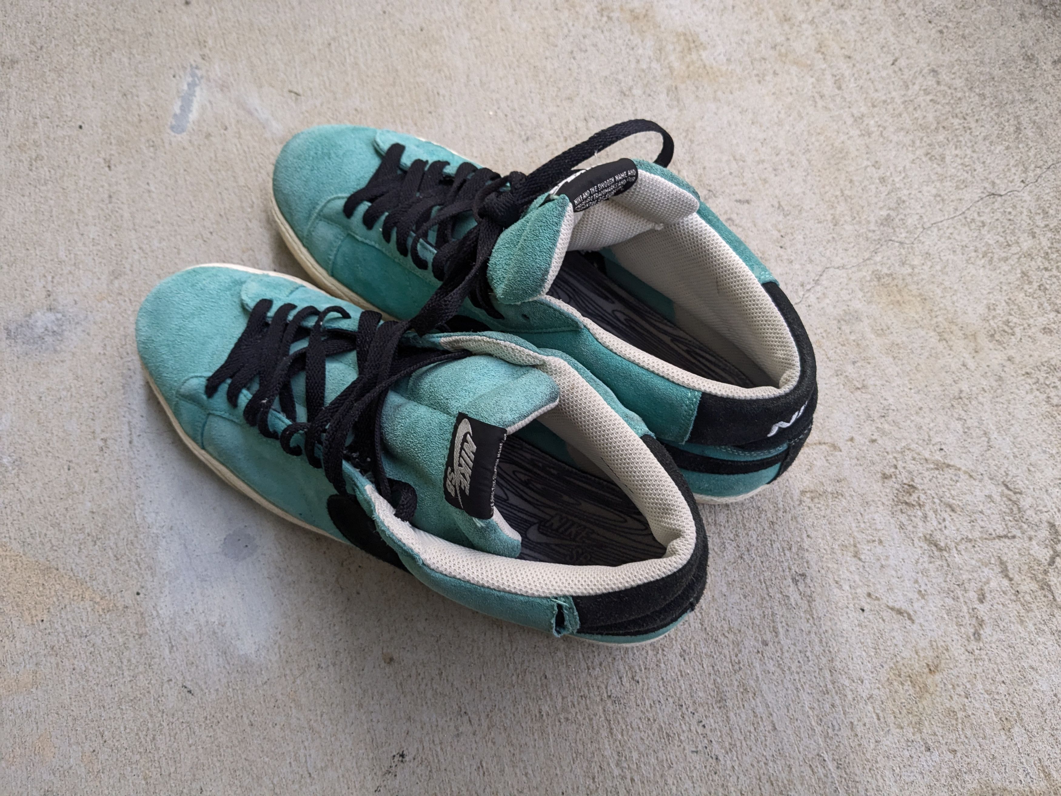 Nike Nike SB Blazer 2008 Azure 13 Suede Blue 310801-401 Size US 13 / EU 46 - 12 Thumbnail