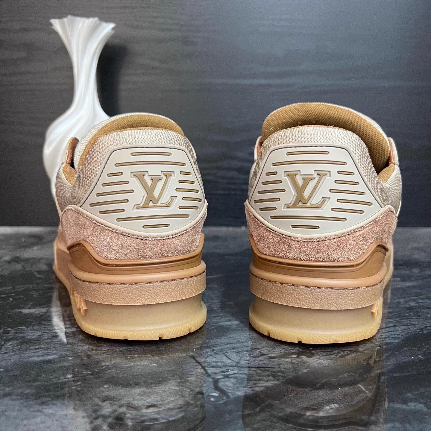 Louis Vuitton Khaki Paneled Trainer Sneakers - 39.5 (US 9.5) - 95% New Size US 9.5 / EU 42-43 - 4 Thumbnail