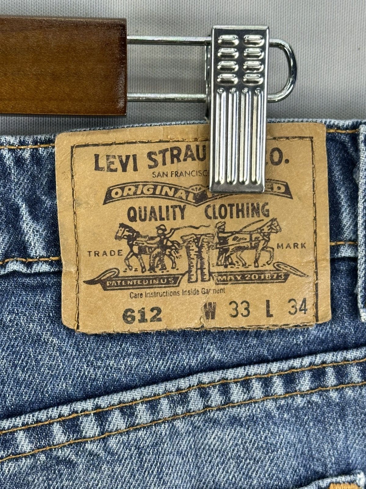 Levi's Vintage 90’s Levi’s 612 Orange Tab Distressed Jeans Size US 32 / EU 48 - 13 Thumbnail