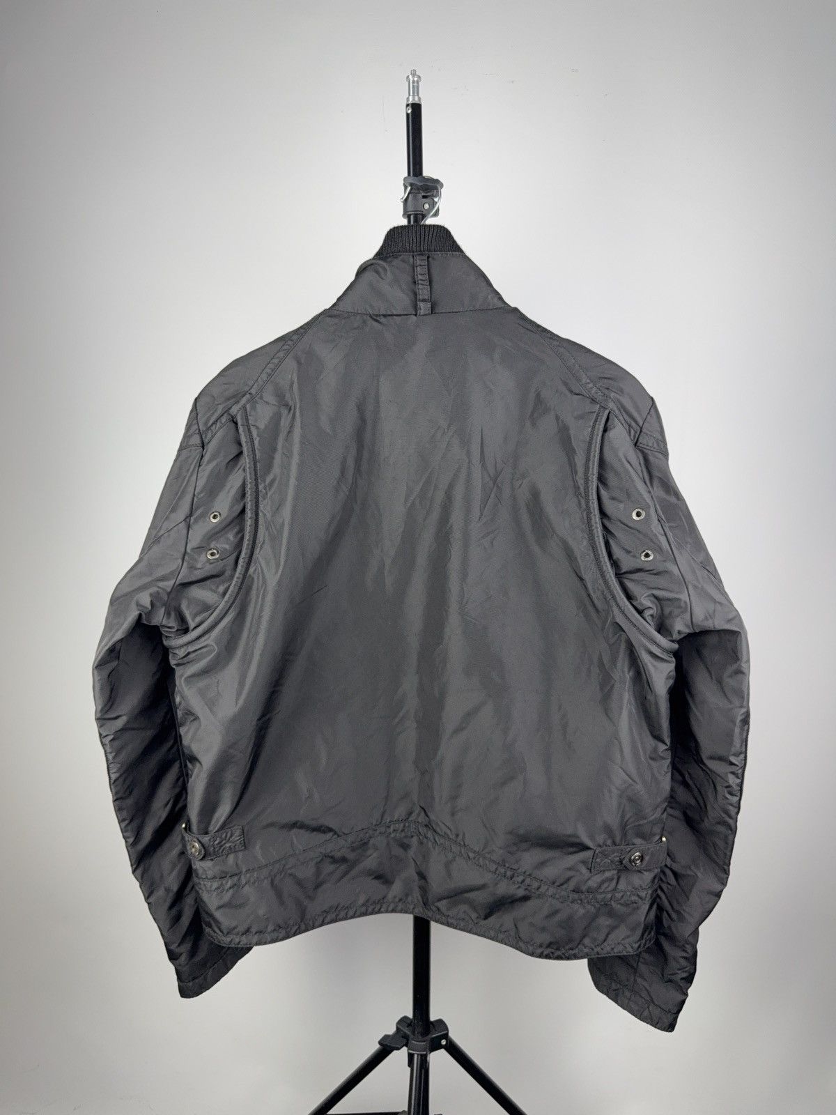 Hugo Boss Hugo Boss Black Moto Jacket Nylon Zip Biker Style Size L Size L / US 10 / IT 46 - 11 Thumbnail