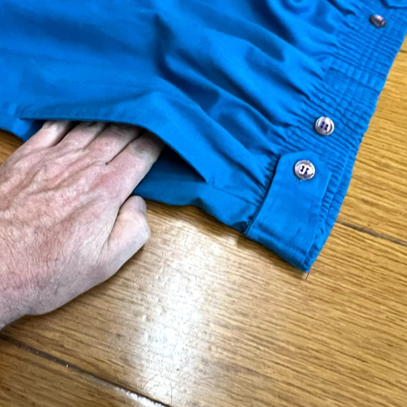 Vintage VINTAGE Lauren Bermuda Elastic High Waist Womens Size 8 Blue Pockets USA Size 30" / US 8 / IT 44 - 7 Thumbnail