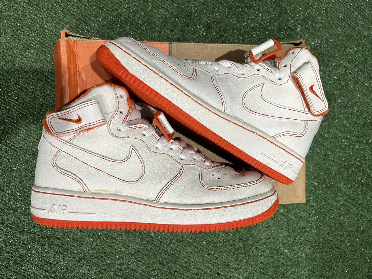 RARE 2002 Nike Air Force safety orange