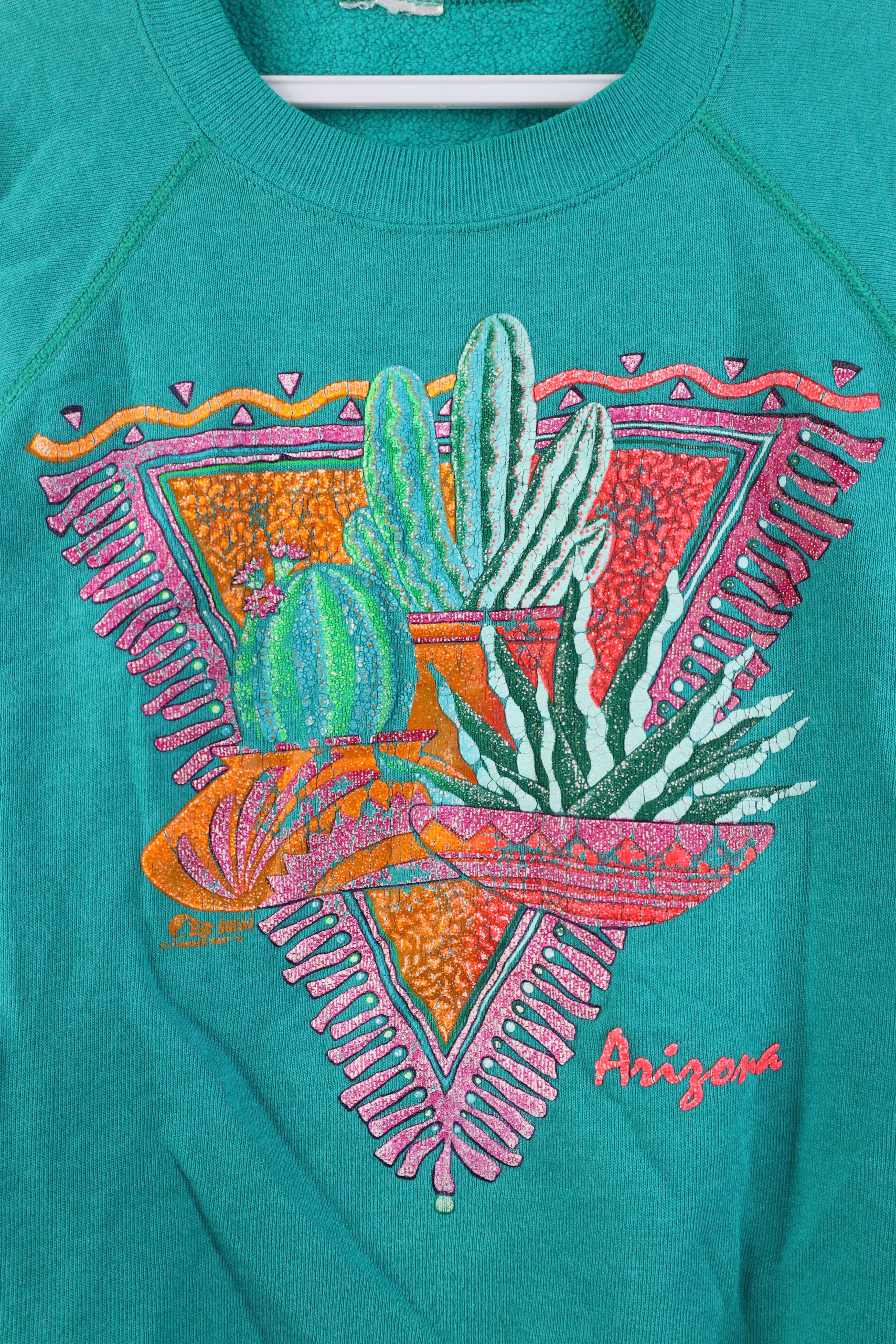 Vintage Vintage 90s Streetwear Arizona Cactus Crewneck Sweatshirt Size M / US 6-8 / IT 42-44 - 4 Thumbnail