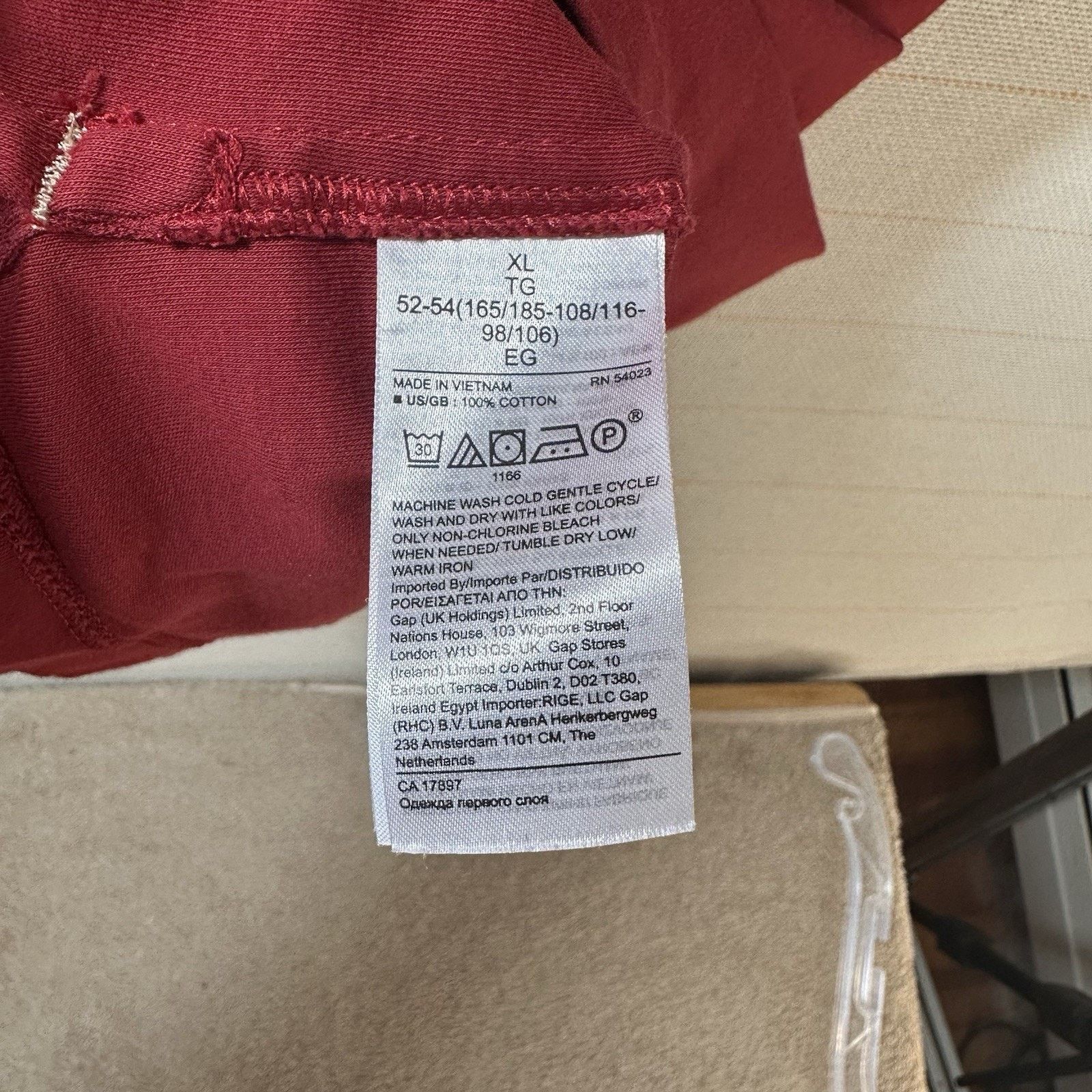 Banana Republic Men's Red Banana Republic Luxury Touch Shirt Size US XL / EU 56 / 4 - 3 Thumbnail