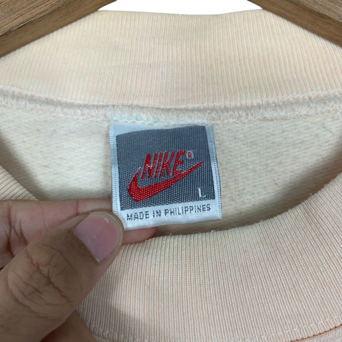 Nike Vintage 90's NIKE Big Logo Crewneck Sweatshirt #2946-C133 Size US L / EU 52-54 / 3 - 9 Thumbnail