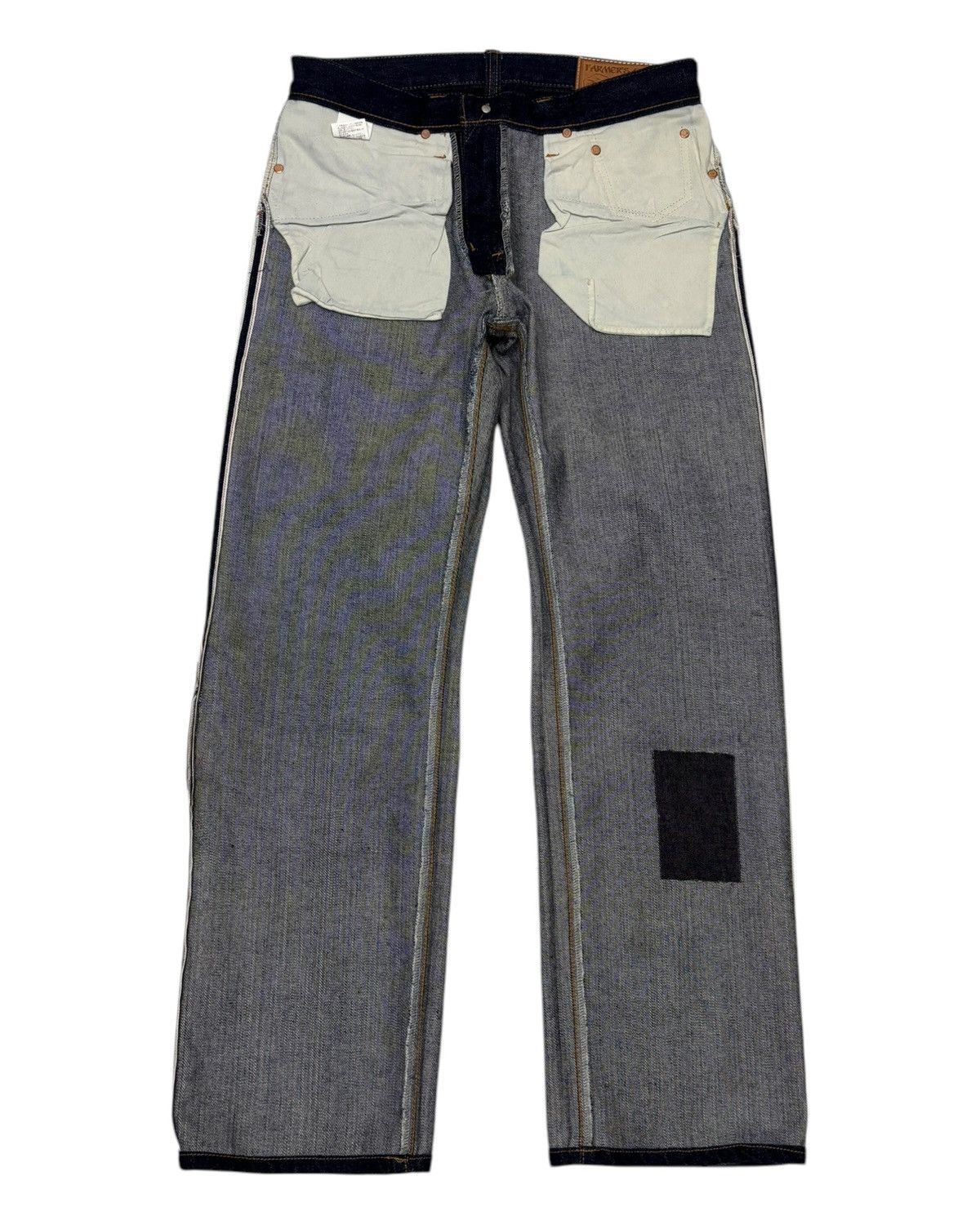 Kapital 🔥VTG FARMERS SELVEDGE BLUE JEANS MADE IN JAPAN Size US 30 / EU 46 - 6 Thumbnail