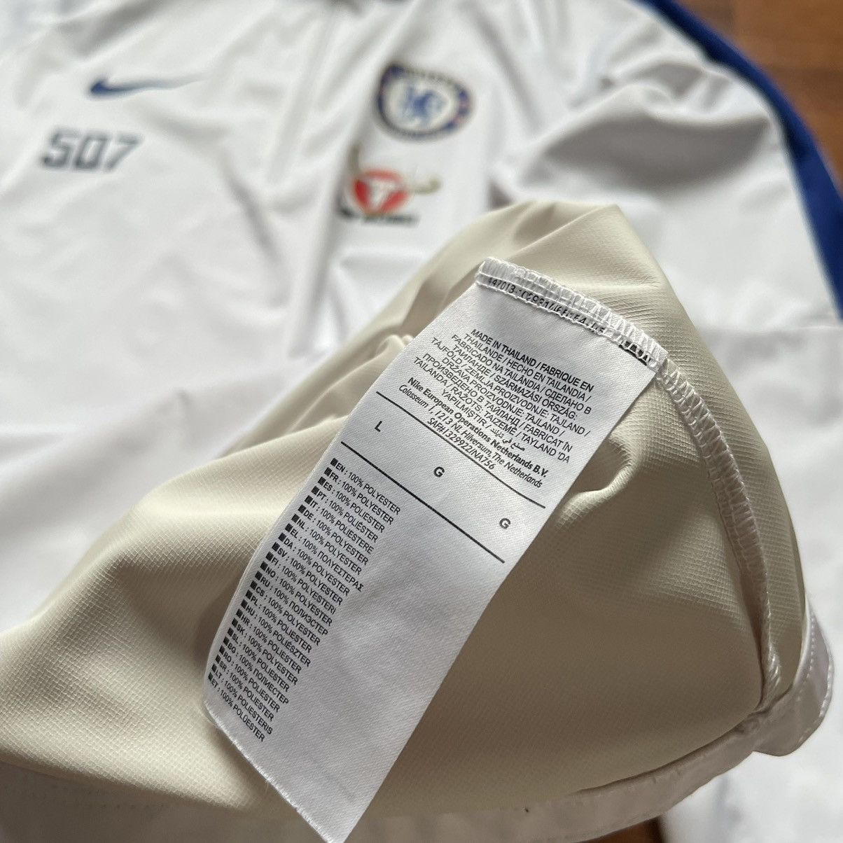 Chelsea Soccer CHELSEA NIKE 2017/2018 SOCCER SQUAD DRILL 1/4 ZIP TRACK TOP Size US L / EU 52-54 / 3 - 10 Thumbnail