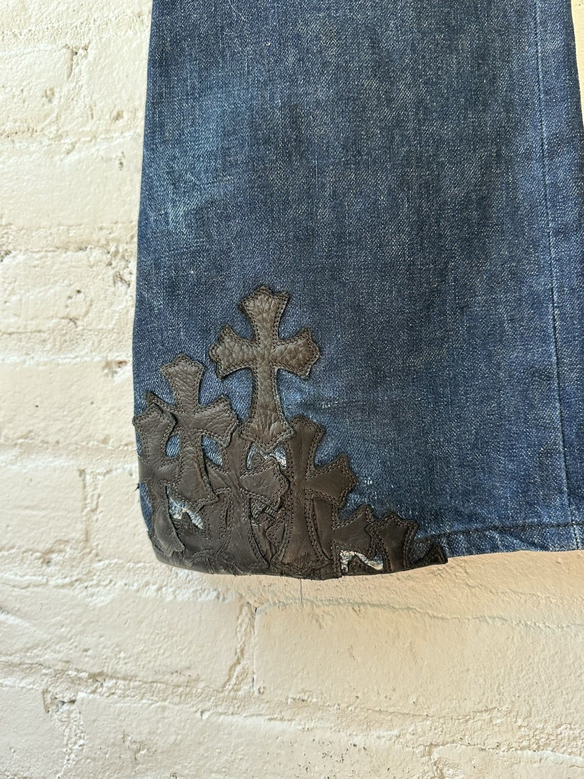 Chrome Hearts CHROME HEARTS 1 OF 1 FLARE PATCH JEANS Size US 31 - 5 Thumbnail
