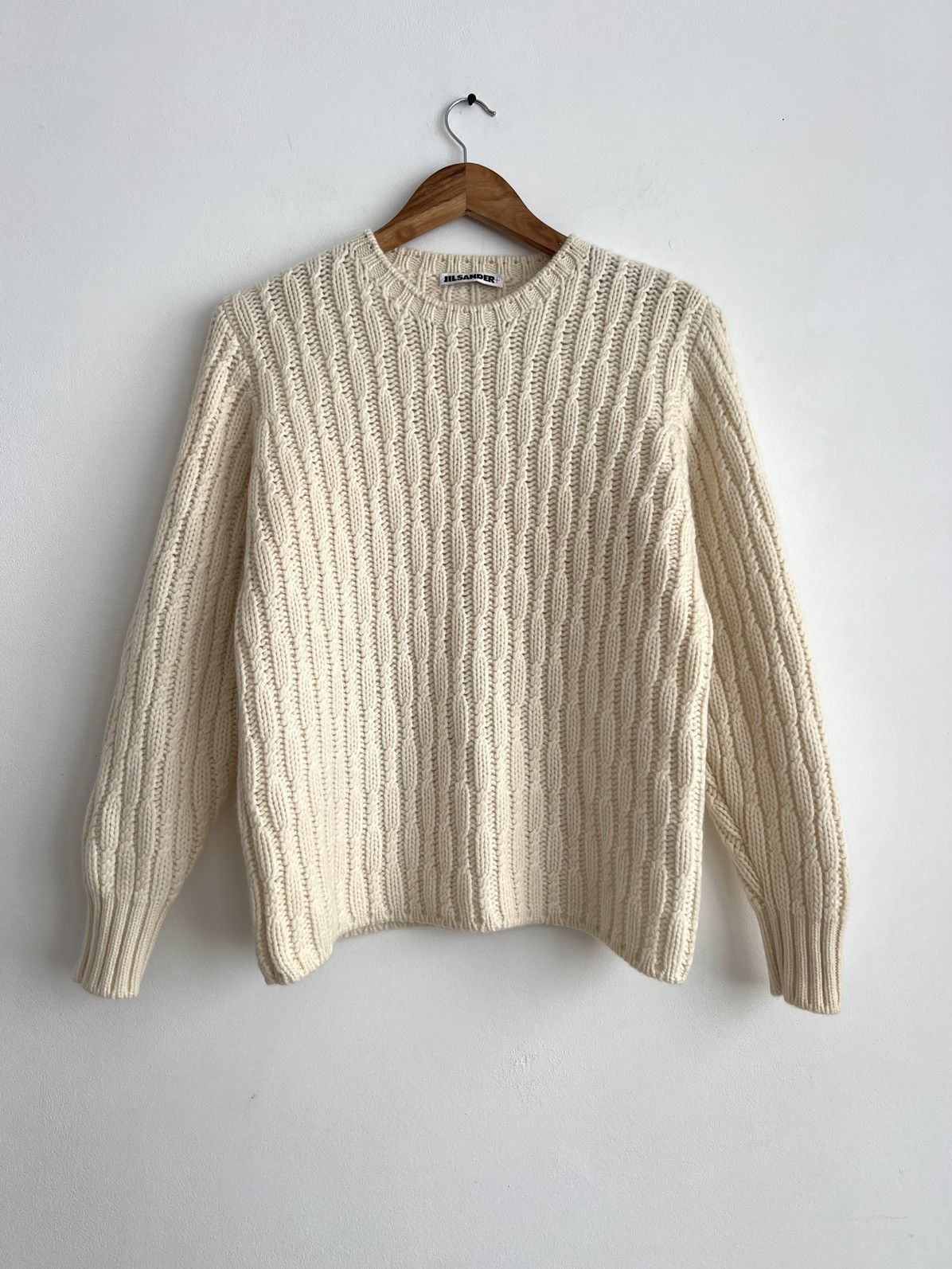 Jil Sander Vintage Jil Sander+ Cashmere Fisherman Knitted Sweater Size S / US 4 / IT 40 - 1 Thumbnail