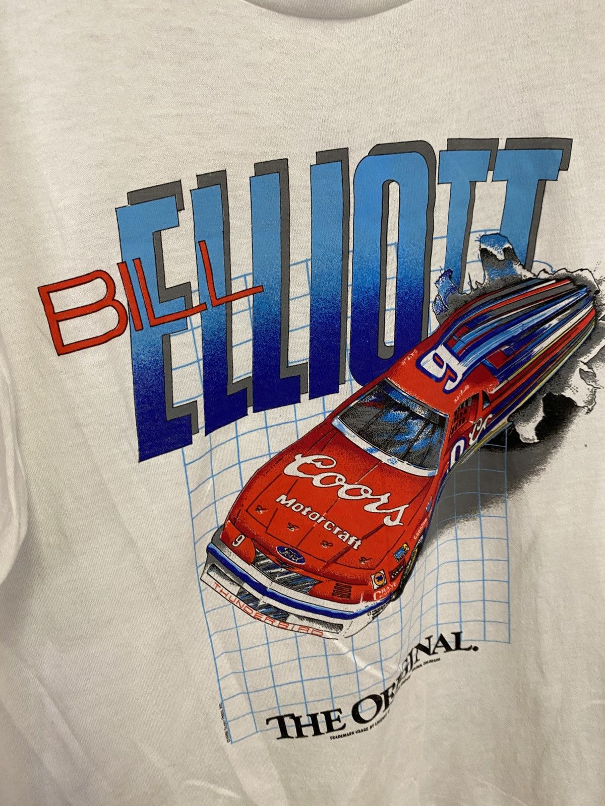 Vintage 1988 Super Press Bill Elliot T-Shirt Size US M / EU 48-50 / 2 - 6 Thumbnail