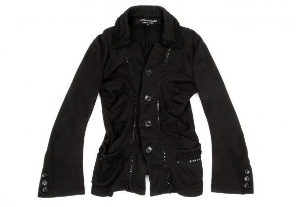 Comme des Garcons Comme des Garcons Retro black sequined coat top Size XS / US 0-2 / IT 36-38 - 2 Thumbnail