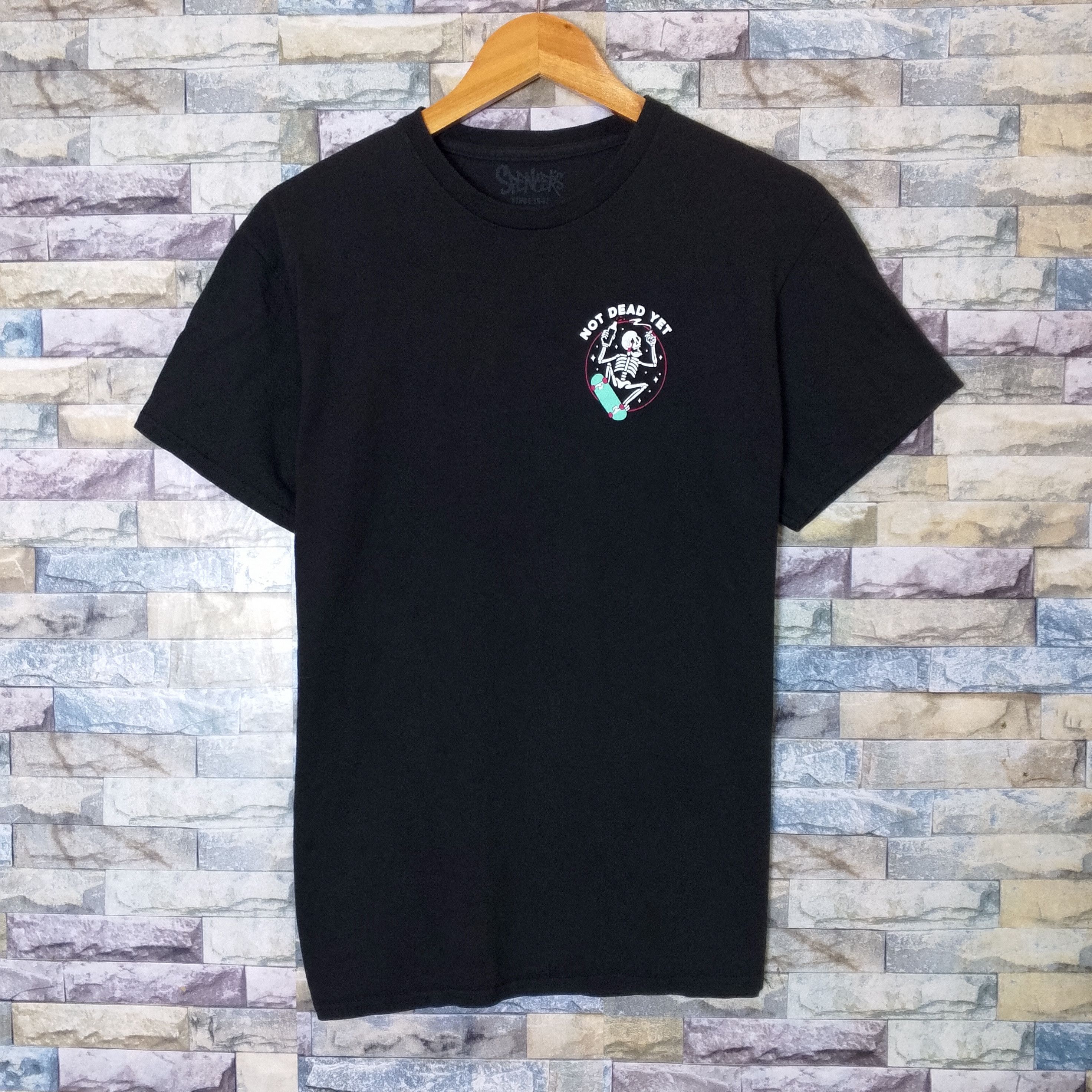 If Six Was Nine Spencers Skull Surf Not Dead Yet Skateboard Tee Size US M / EU 48-50 / 2 - 2 Thumbnail