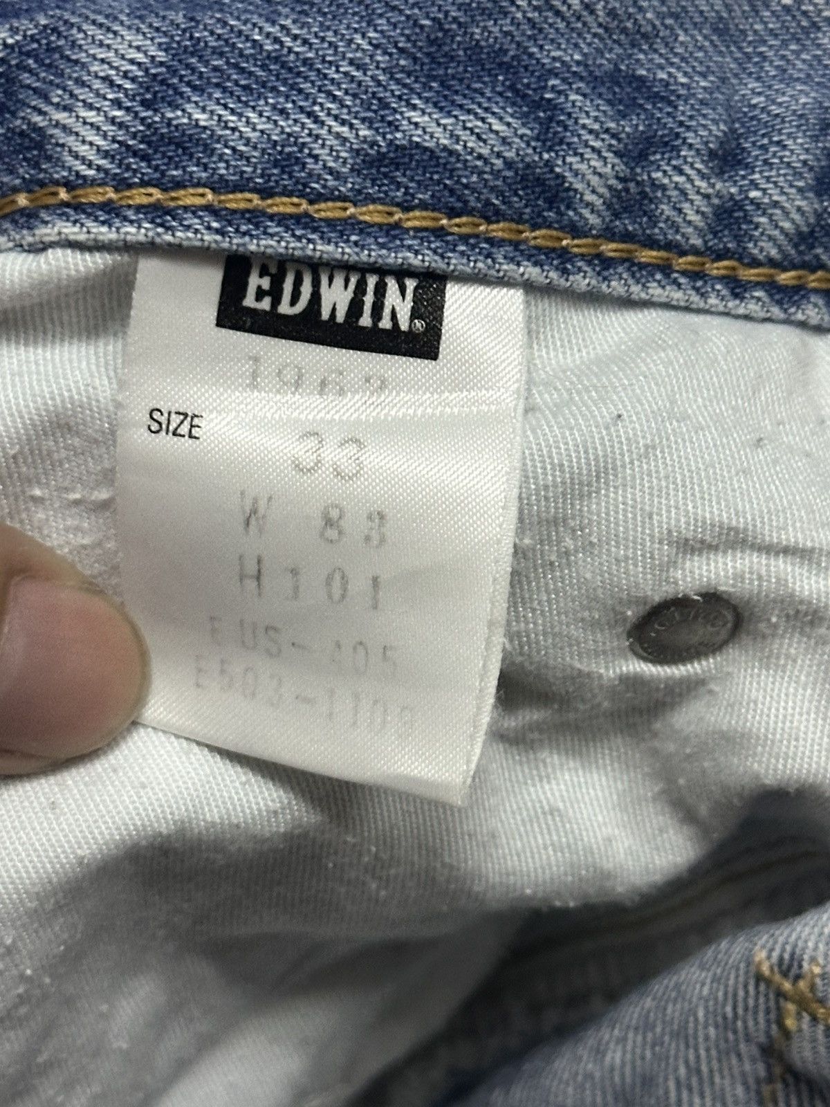 Edwin Edwin Vintage Us Classic Baggy Loose Style With BlueWash Size US 31 - 9 Thumbnail