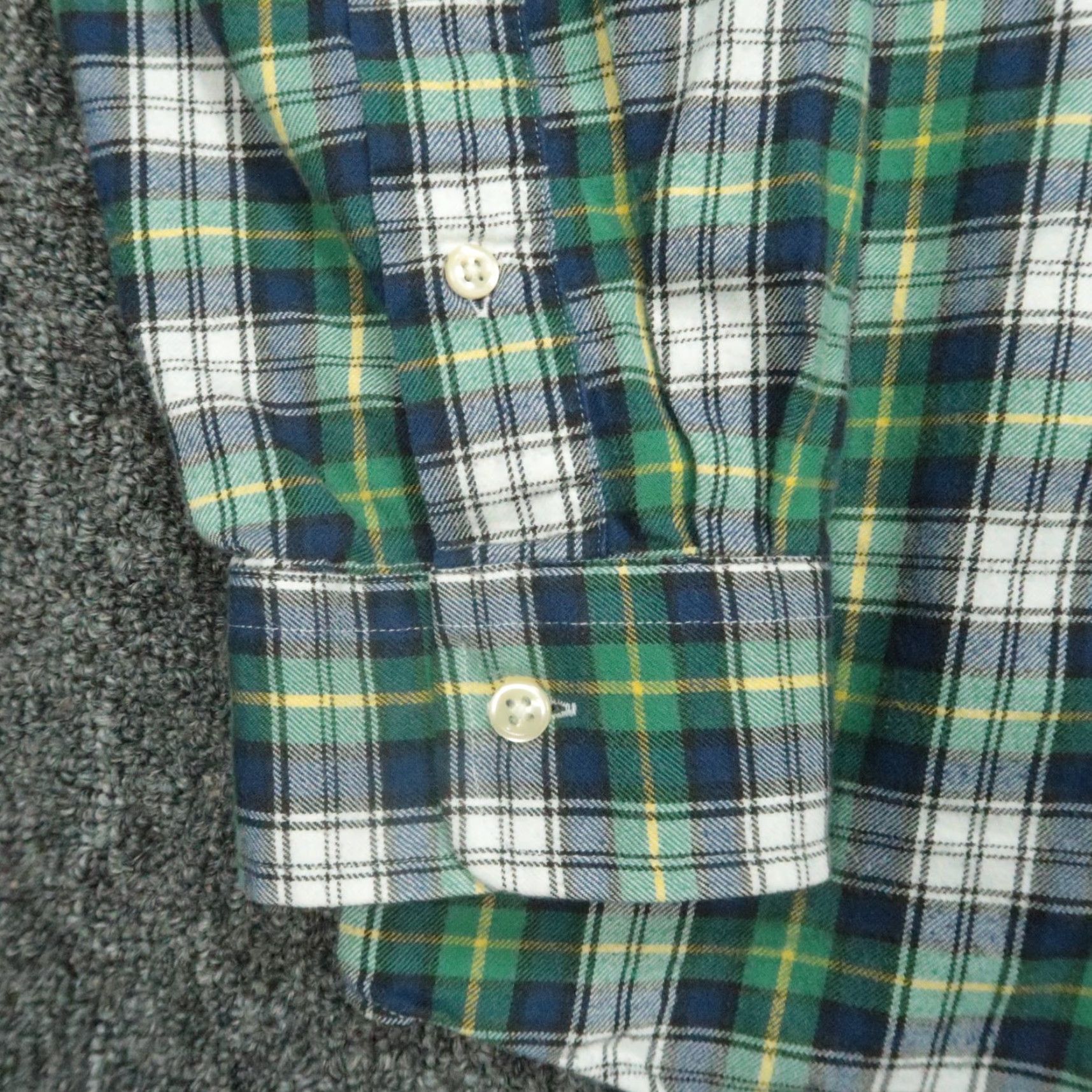 Ralph Lauren Ralph Lauren Shirt Mens Large Green Plaid Classic Fit Flannel Button-Up Size US L / EU 52-54 / 3 - 4 Thumbnail
