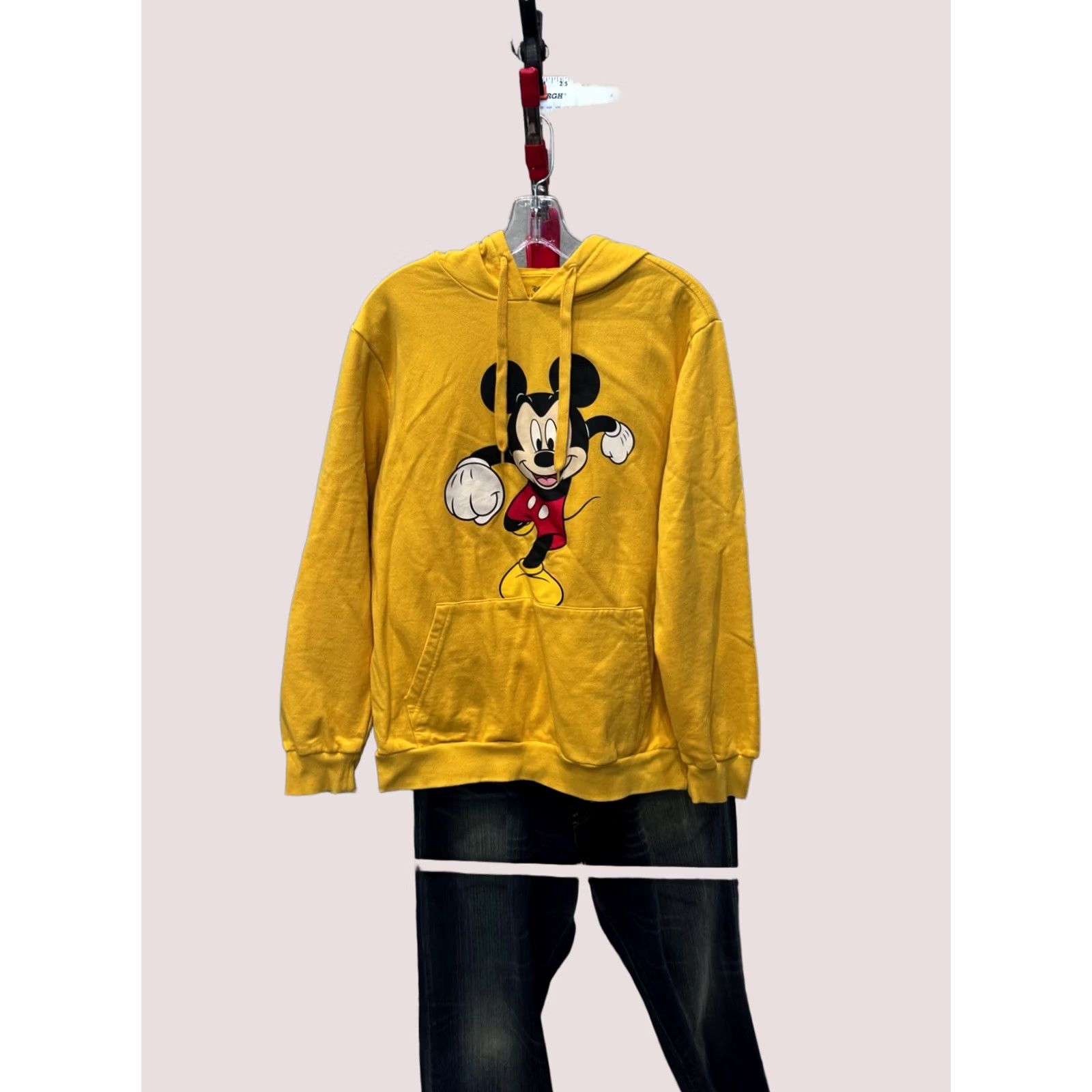 Disney Disney Mickey Mouse Running Yellow Hoody L Mens Shirt Multicolor 90s? Size US L / EU 52-54 / 3 - 1 Thumbnail