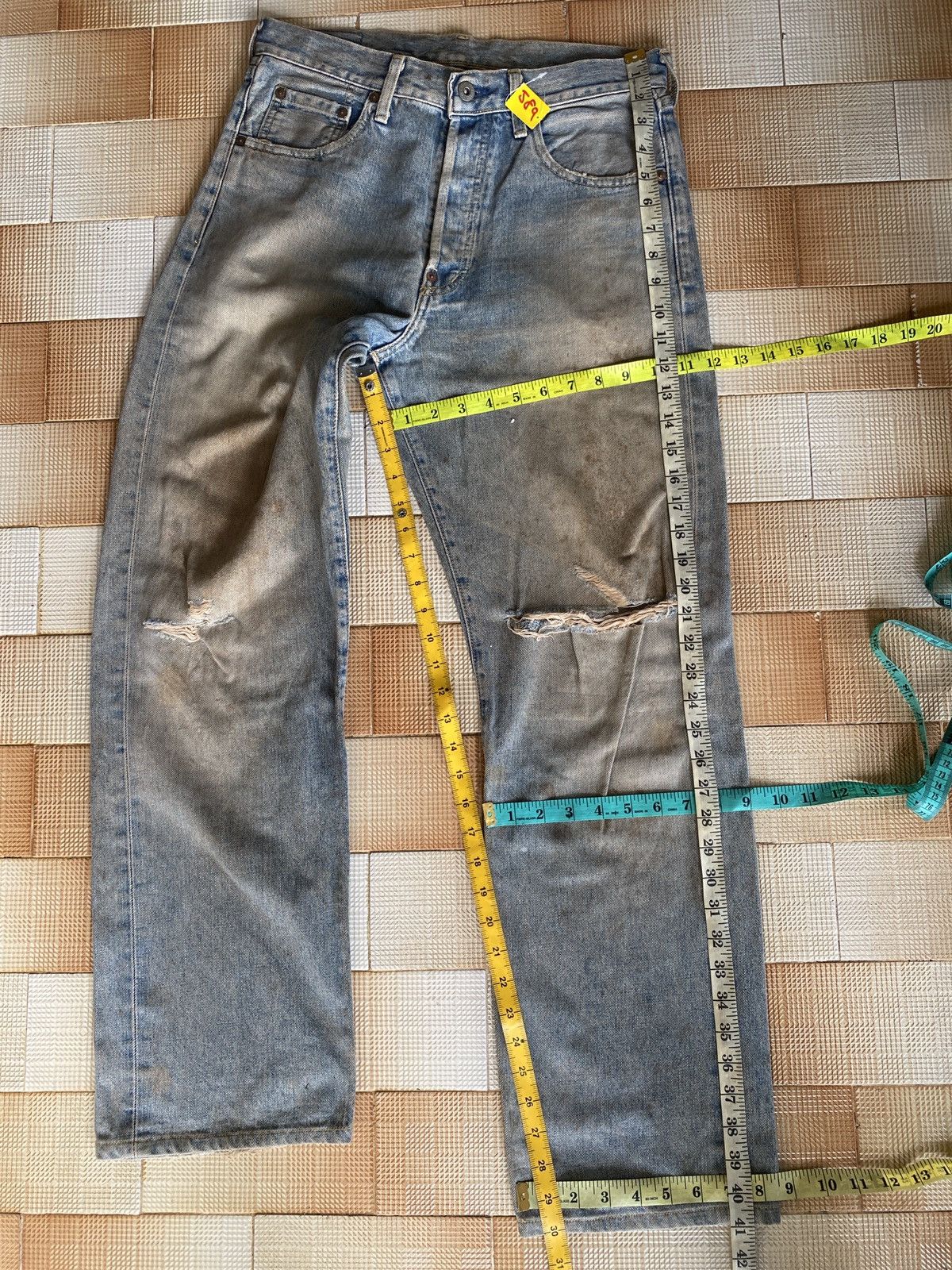 Levi's Vintage Clothing × Vintage Vintage levi’s big E buckle back denim Size US 31 - 18 Thumbnail