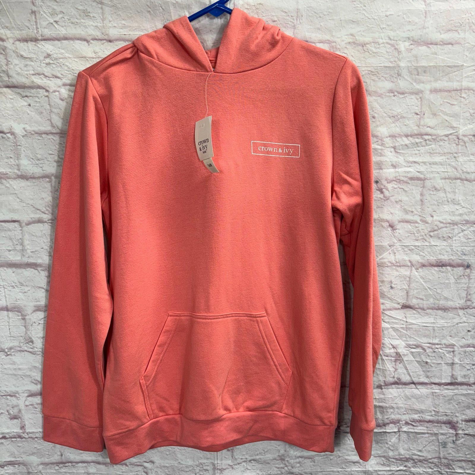 Other Crown & Ivy Boys Large NWT Coral Hoodie with Dog Graphic Size US L / EU 52-54 / 3 - 1 Thumbnail
