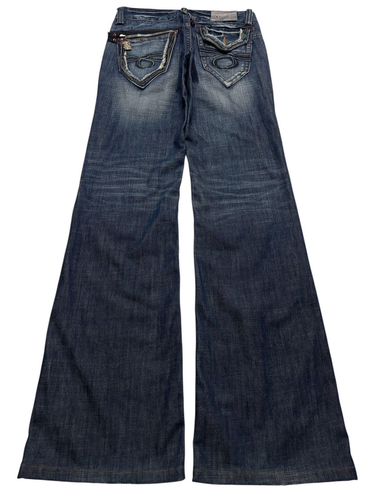 If Six Was Nine 💥BAGGY FLARE💥90's RED PEPPER BELL BOTTOM WHISKER LOW RISE Size US 28 / EU 44 - 1 Thumbnail