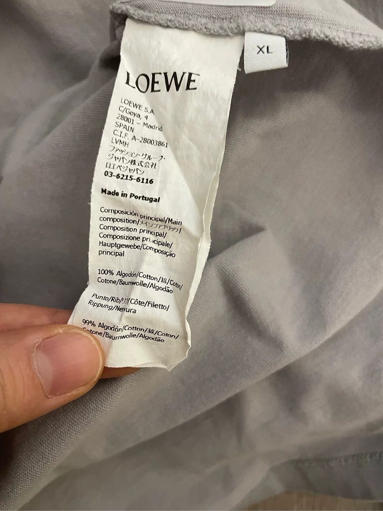 Loewe loewe Gray new pocket embroidered logo short sleeve 2506-Ne Size US XL / EU 56 / 4 - 6 Thumbnail