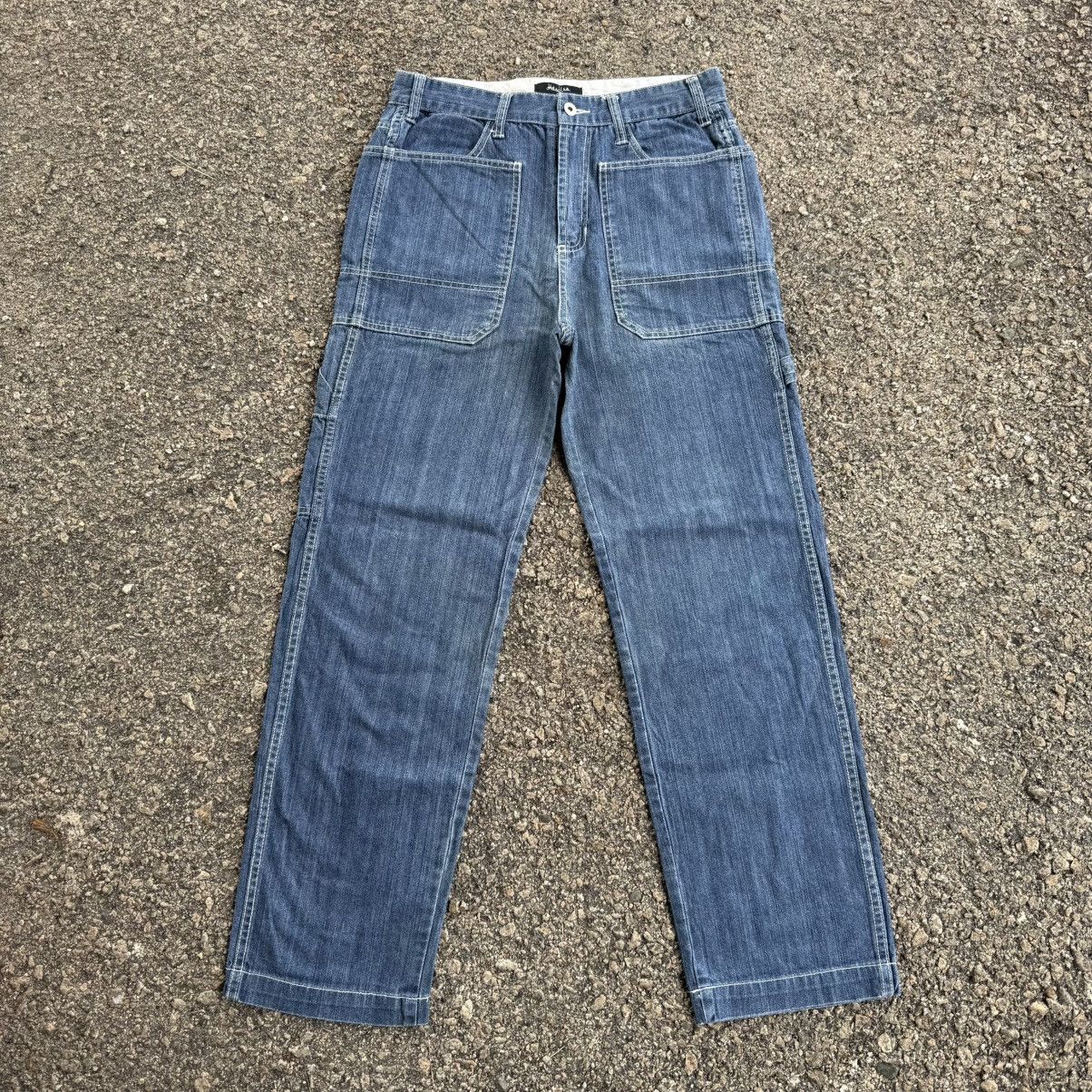 Japanese Brand W32 Vintage Hanjiva Bush Pants Faded Denim Jean Pants Size US 32 / EU 48 - 1 Thumbnail