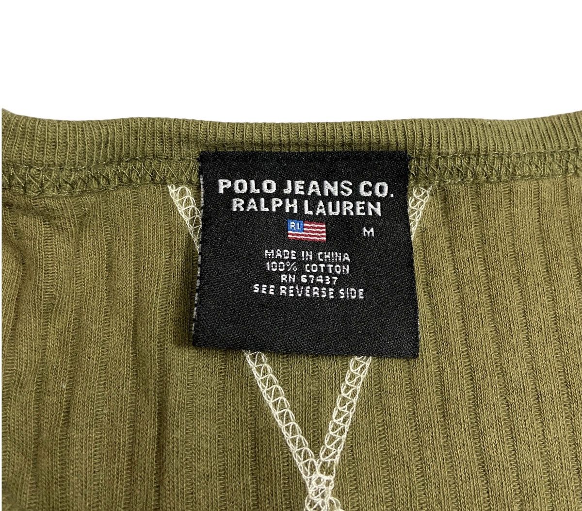Polo Ralph Lauren × Vintage Vintage Polo Jeans Shrunken T-shirt Size US XL / EU 56 / 4 - 3 Thumbnail